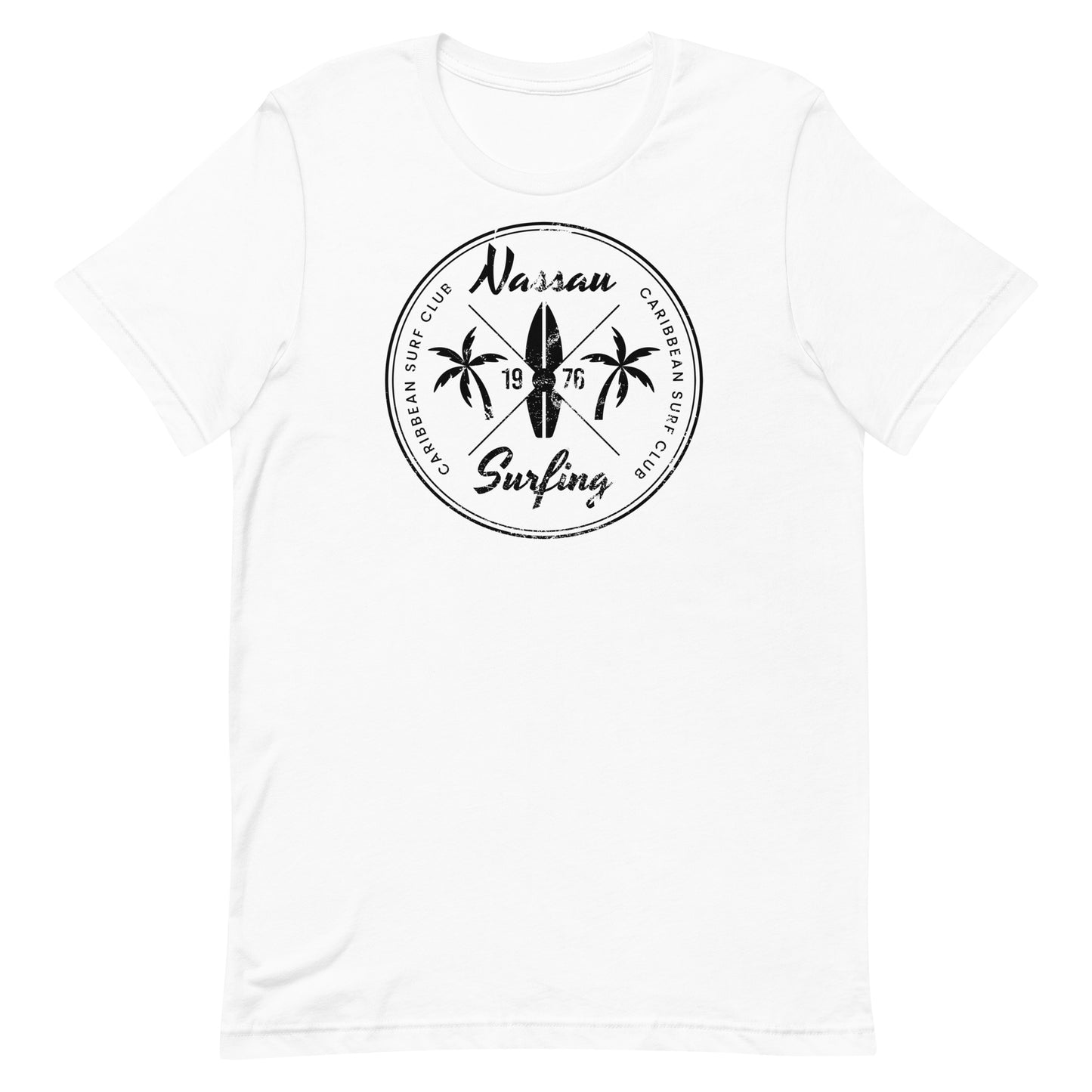 Retro Nassau Bahamas Beach Surfing Fan Vacation Souvenir Unisex T-Shirt