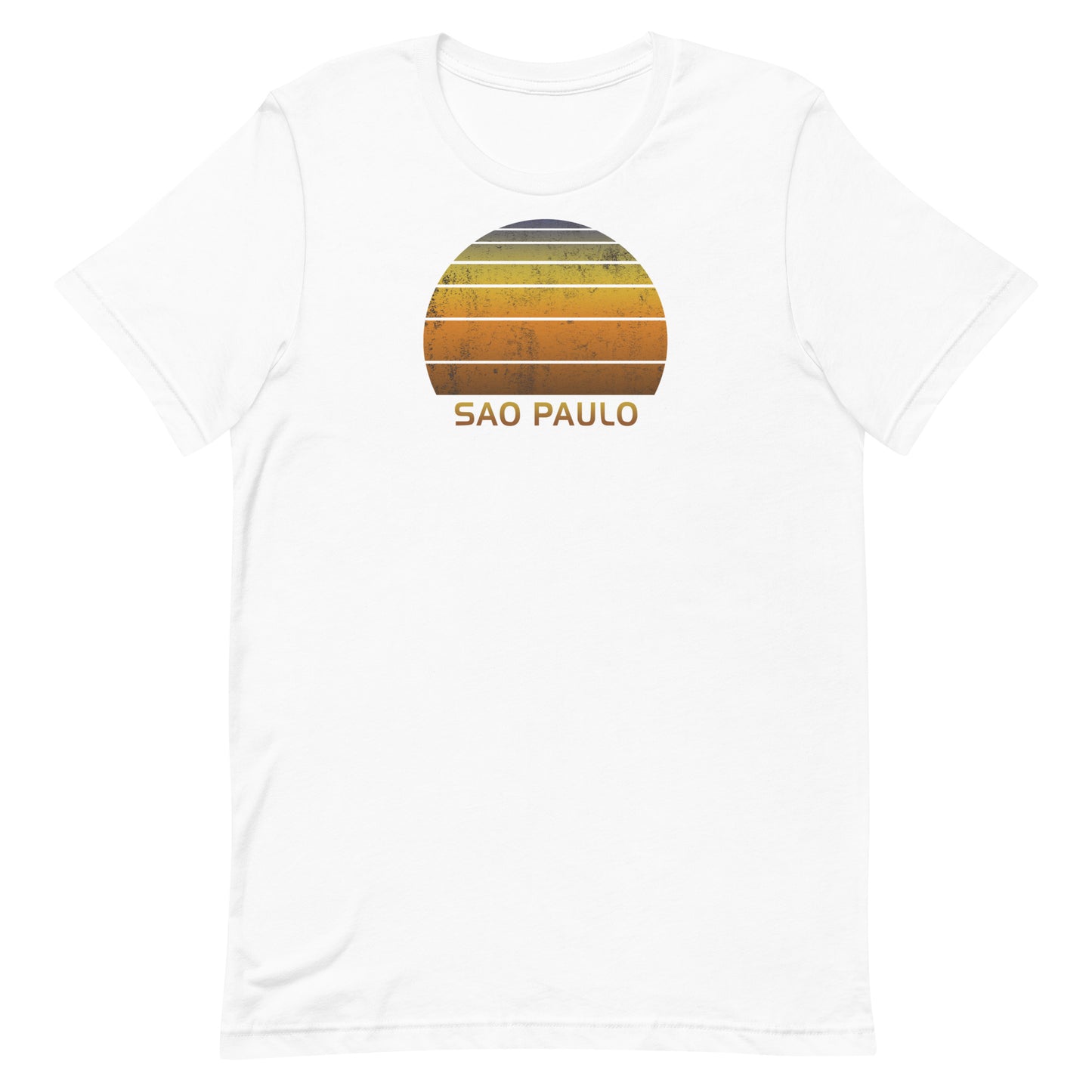 Retro Sao Paulo Brazil Vintage Sunset Vacation Souvenir Unisex T-Shirt