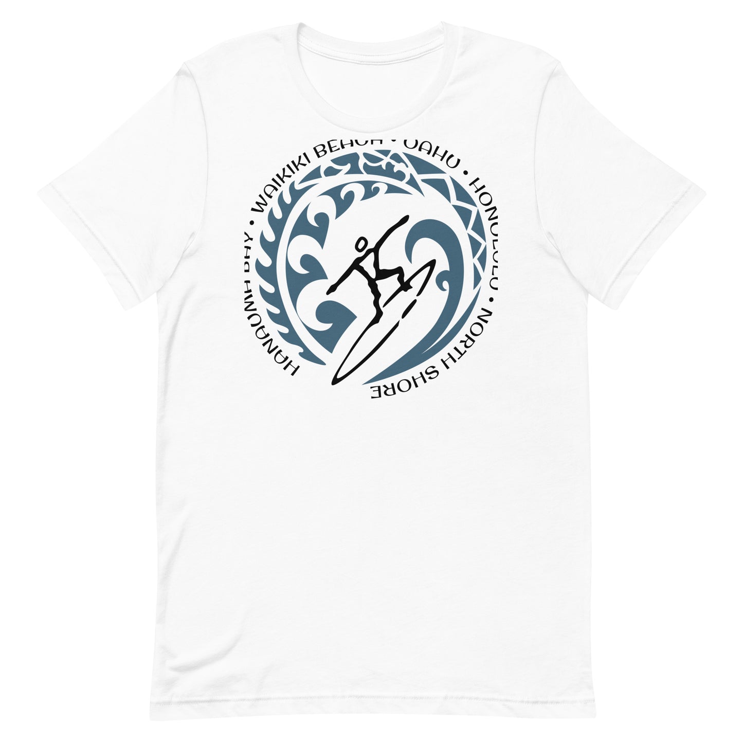 Oahu Hawaii Hawaiian Unisex T-Shirt Vintage Surfing Fan Lover