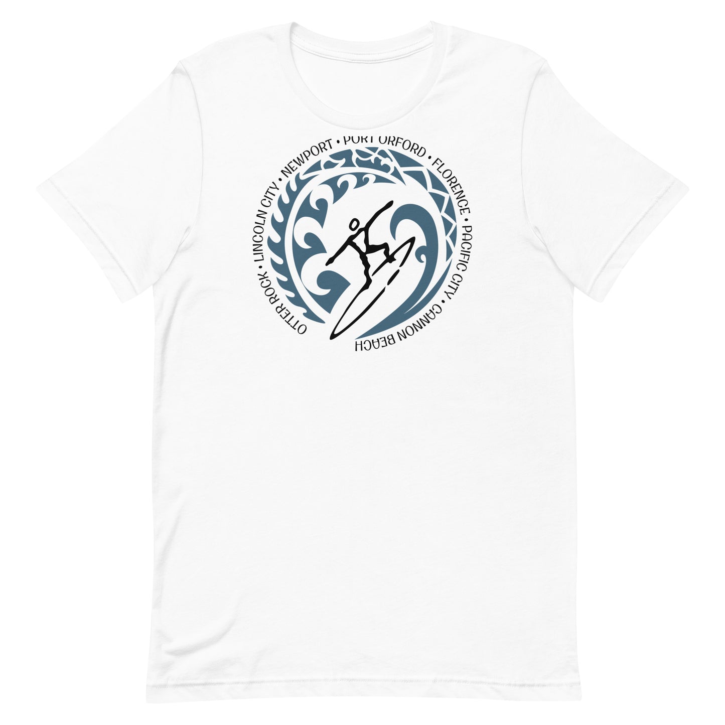 Oregon Beach Coast Unisex T-Shirt Vintage Surfing Fan Lover