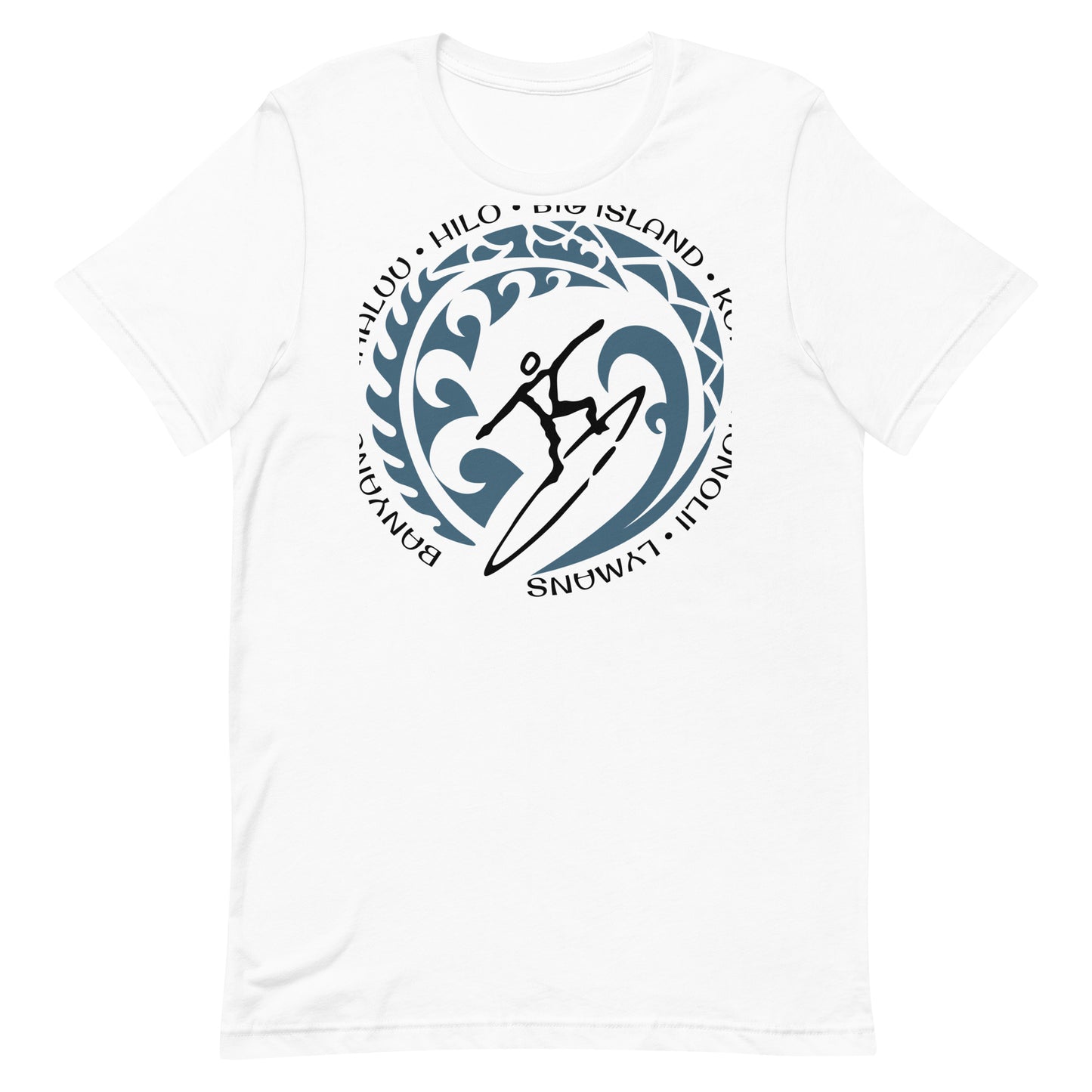Big island Hawaii Hawaiian Unisex T-Shirt Vintage Surfing Fan