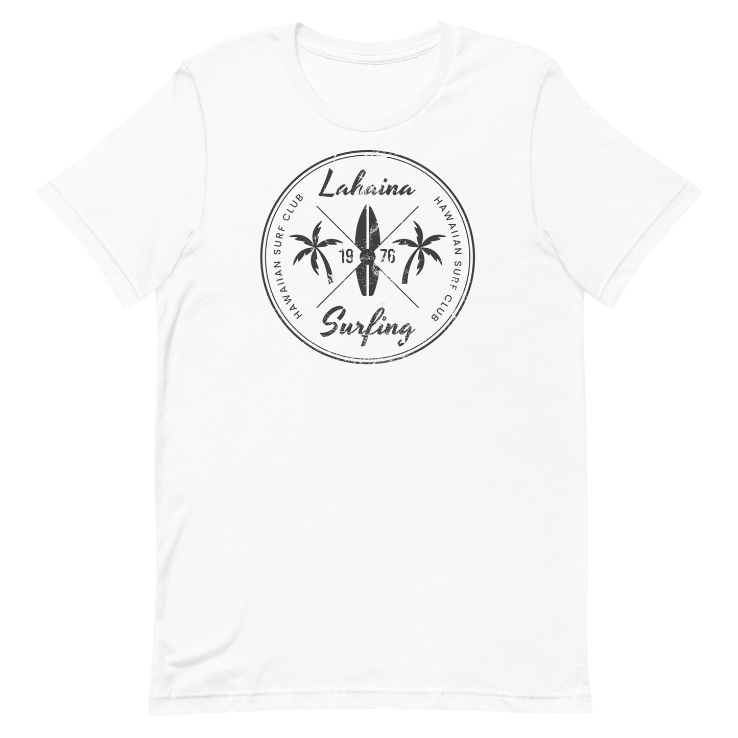 Vintage Lahaina Maui Hawaii Surfing Fan Hawaiian Surfer Unisex T-Shirt