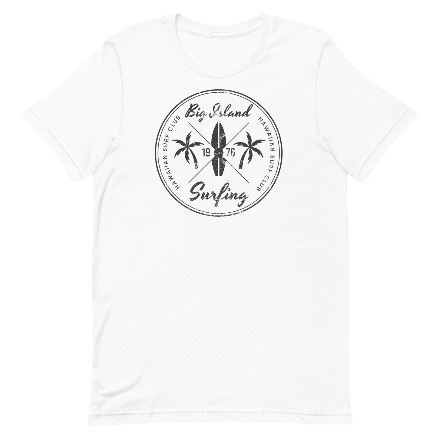 Vintage Big Island Hawaii Surfing Fan Hawaiian Surfer Unisex T-Shirt