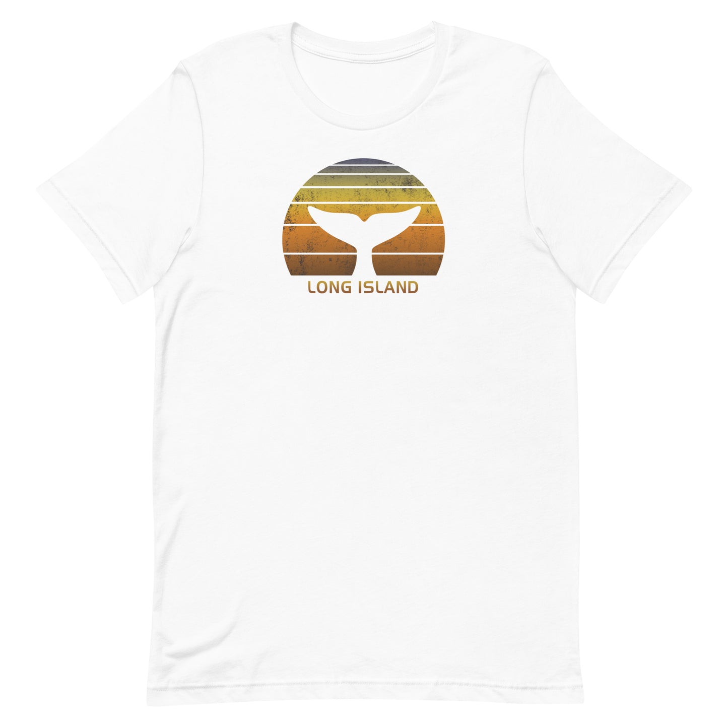 Long Island New York Whale Watching Fan Retro Sunset Unisex T-Shirt