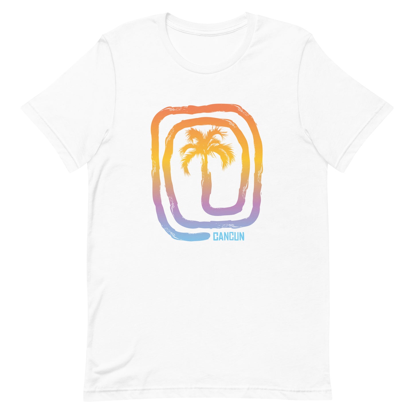 Cool Cancun Mexico Beach Palm Tree Vacation Souvenir Unisex T-Shirt