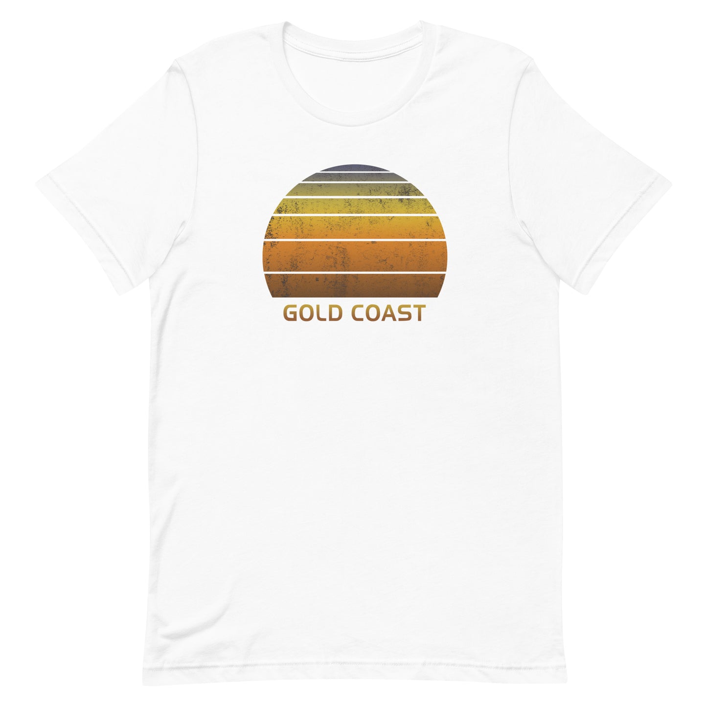 Retro Gold Coast Sunset Vintage Native Australia Vacation Souvenir Unisex T-Shirt