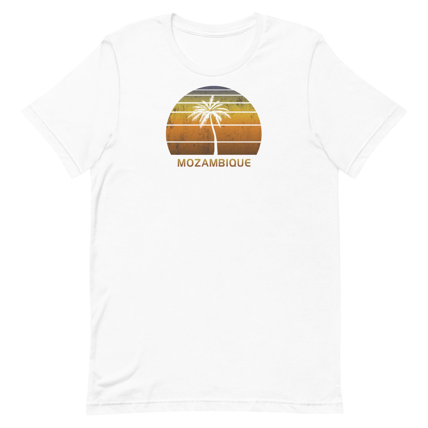 Retro Mozambique Africa Vintage Sunset Beach Vacation Souvenir Unisex T-Shirt