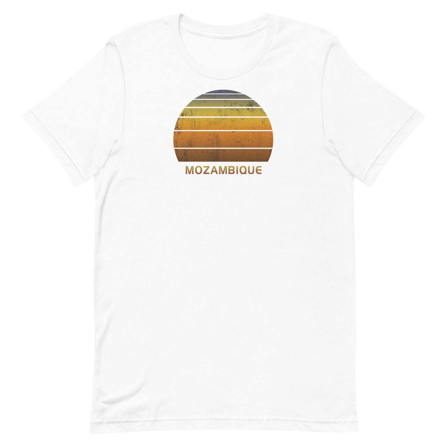 Retro Mozambique Africa Vintage Sunset Vacation Souvenir Unisex T-Shirt