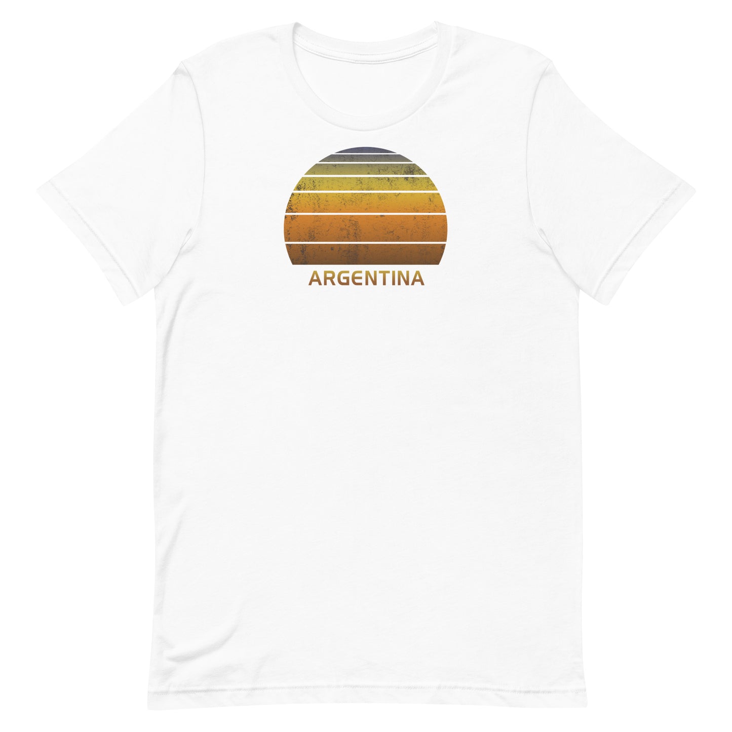 Retro Argentina Vintage Sunset Vacation Souvenir Unisex T-Shirt