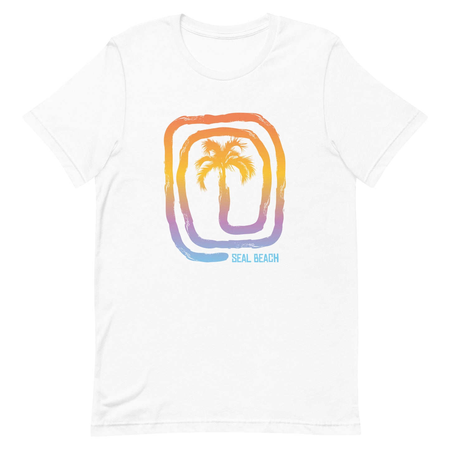 Cool Seal Beach California Palm Tree Souvenir Vacation Unisex T-Shirt
