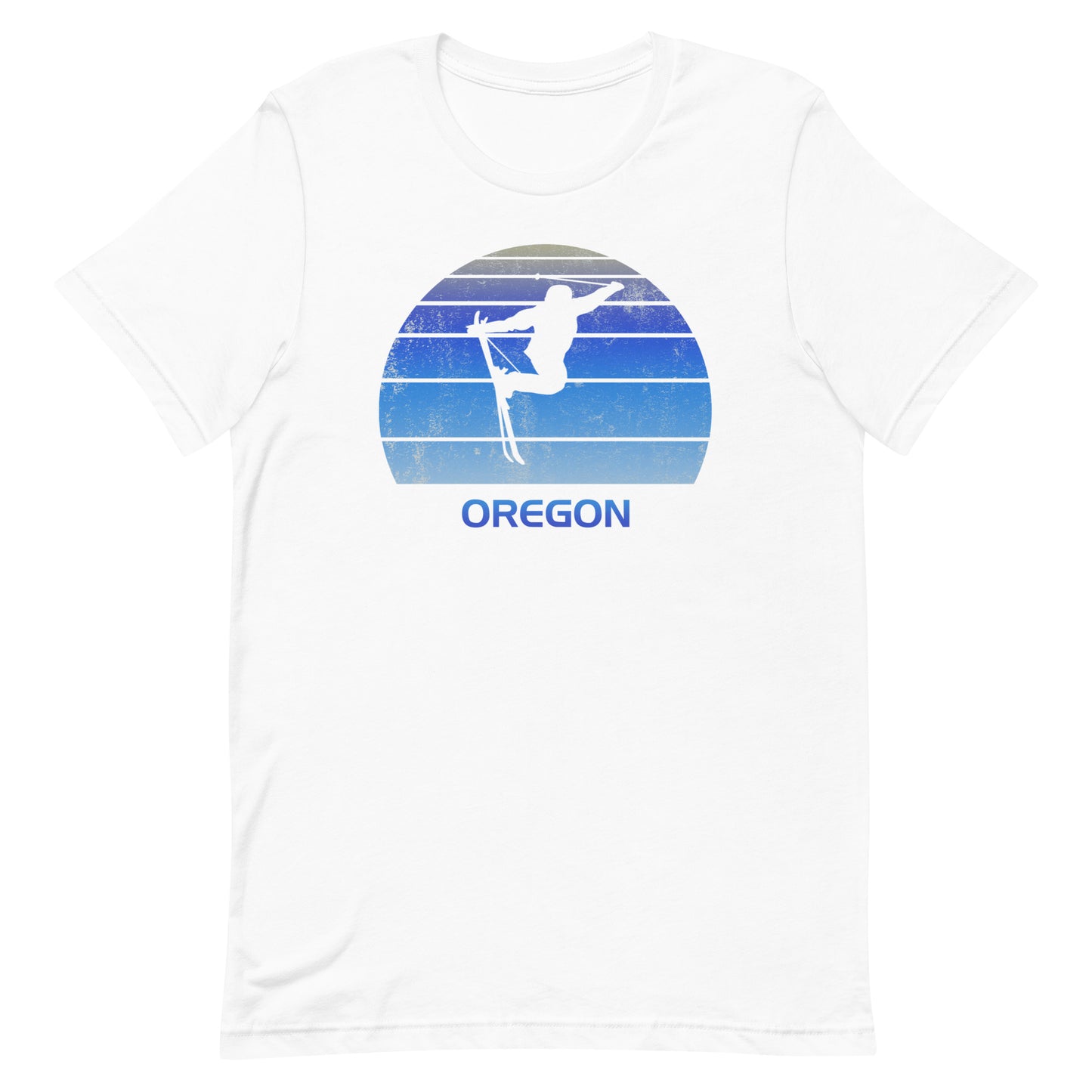 Retro Oregon Ski Fan Skier Gift Skiing Vintage Cool Unisex T-Shirt