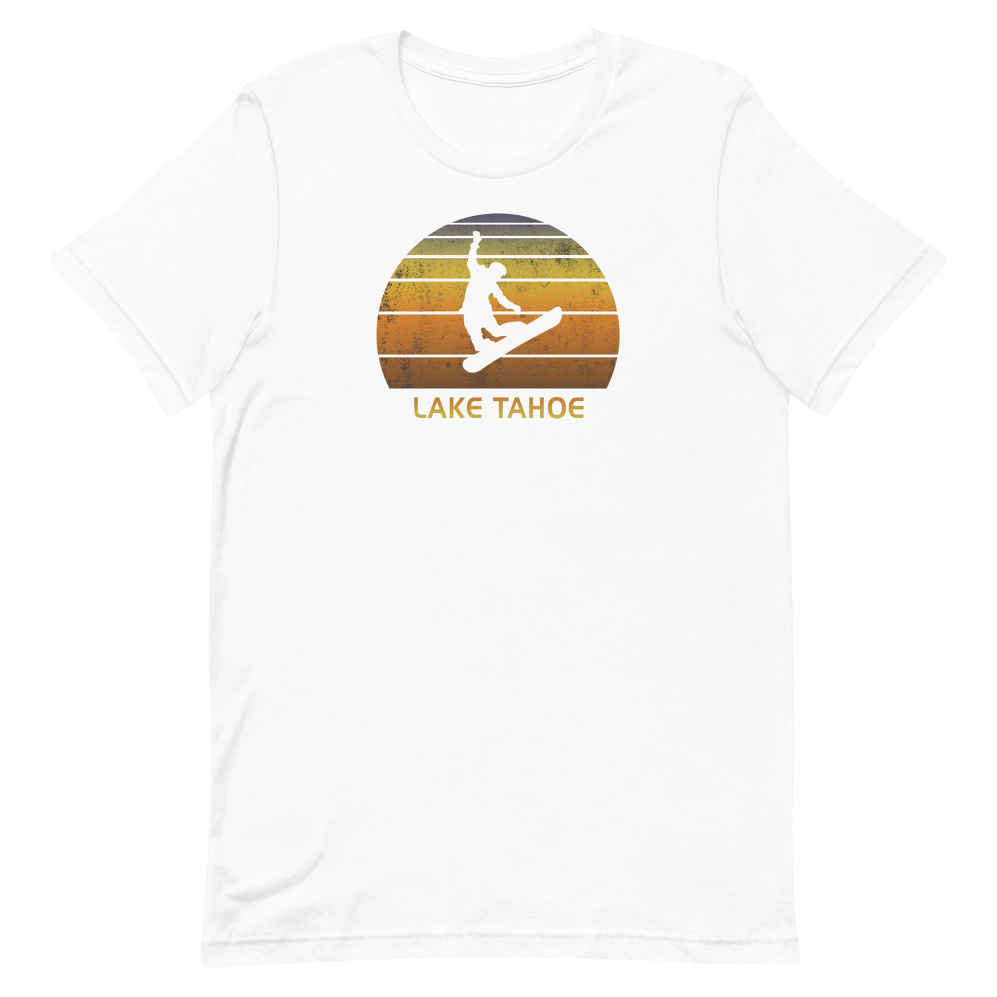 Retro Lake Tahoe California Snowboarding Fan Snowboarder Gift Unisex T-Shirt