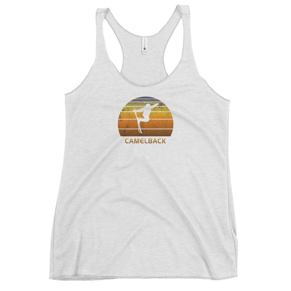 Vintage Ski Camelback Arizona Funny Women's Racerback Tank Top