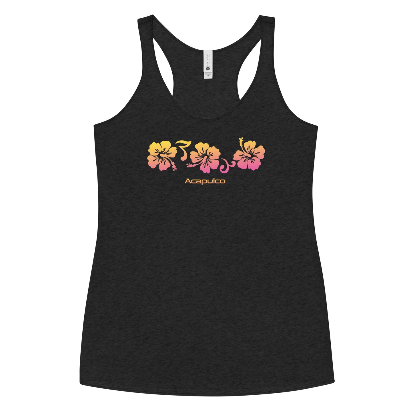Acapulco Mexico Women's Racerback Tank Top Hibiscus Souvenir Vacation