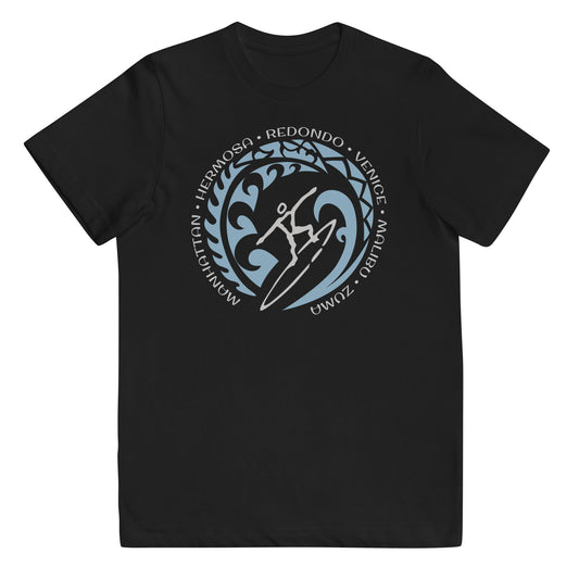 LA Los Angeles California Youth Jersey T-Shirt Vintage Surfing Fan Lover