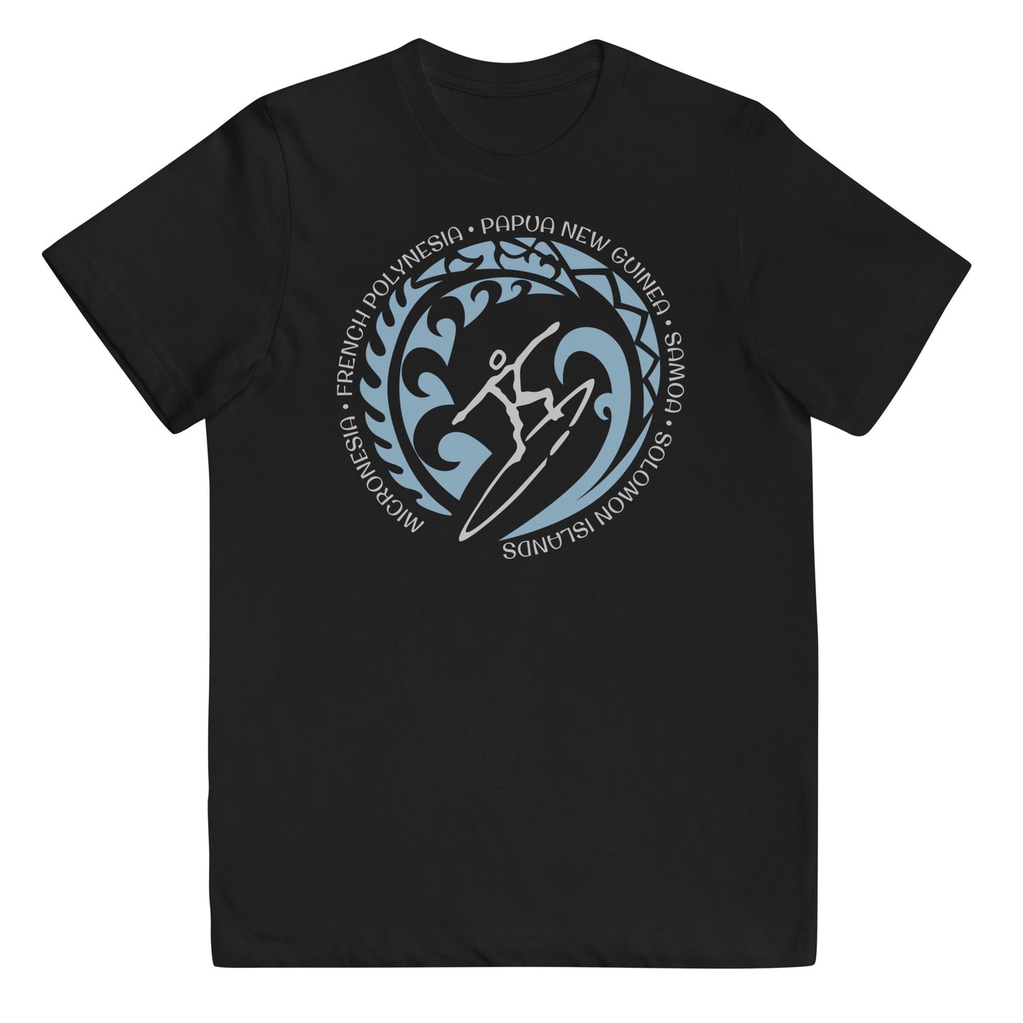 South Pacific Samoa Micronesia Youth Jersey T-Shirt Vintage Surfing Fan Lover