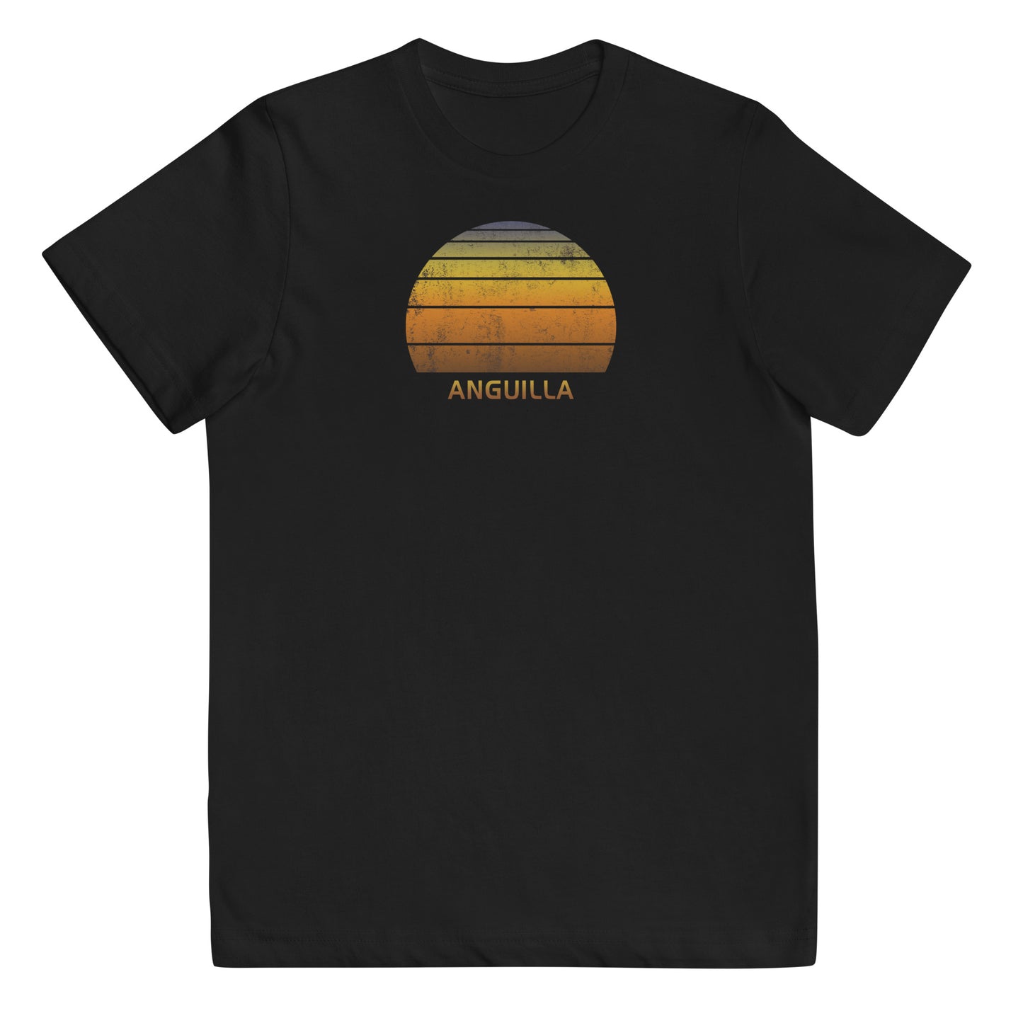 Retro Anguilla Vintage Sunset Vacation Souvenir Youth Jersey T-Shirt