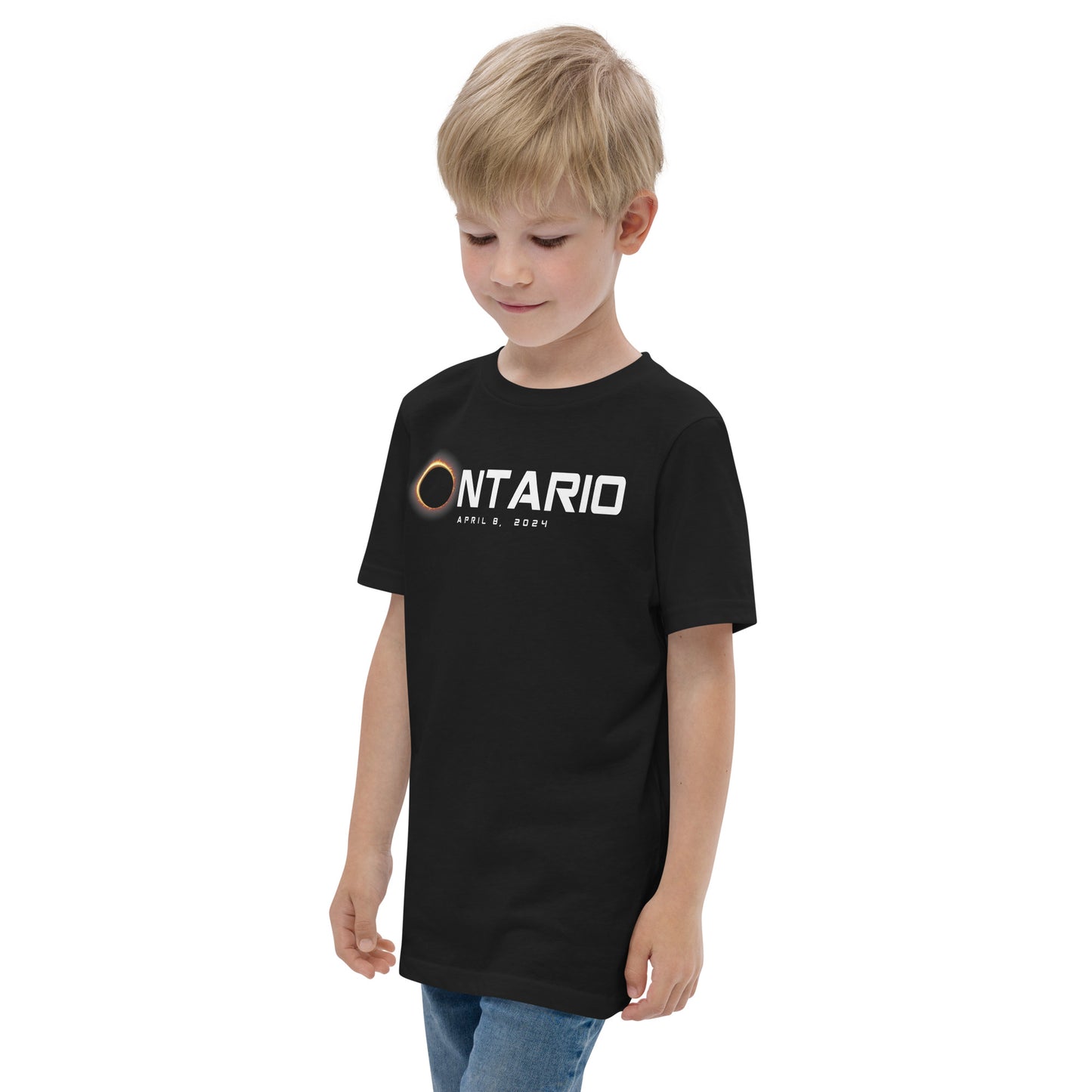 Ontario Canada 2024 Eclipse Souvenir April 8 Youth Jersey T-Shirt