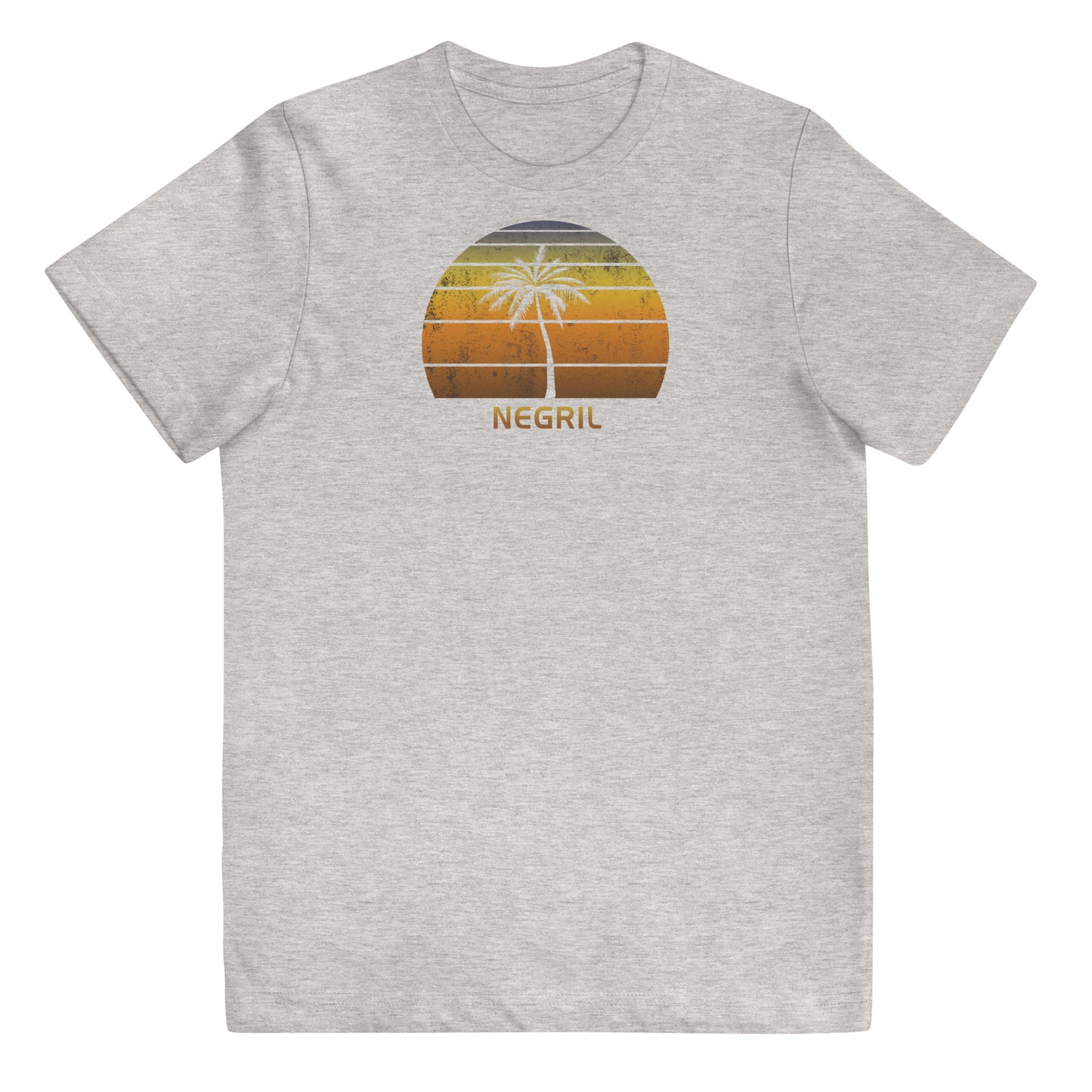 Retro Negril Jamaica Vintage Sunset Beach Vacation Souvenir Youth Jersey T-Shirt