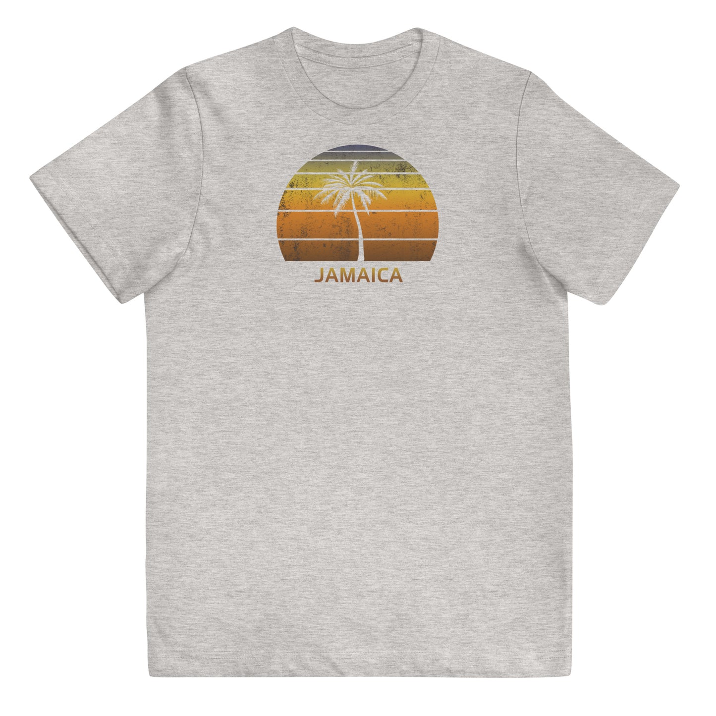Retro Jamaica Vintage Sunset Beach Vacation Souvenir Youth Jersey T-Shirt