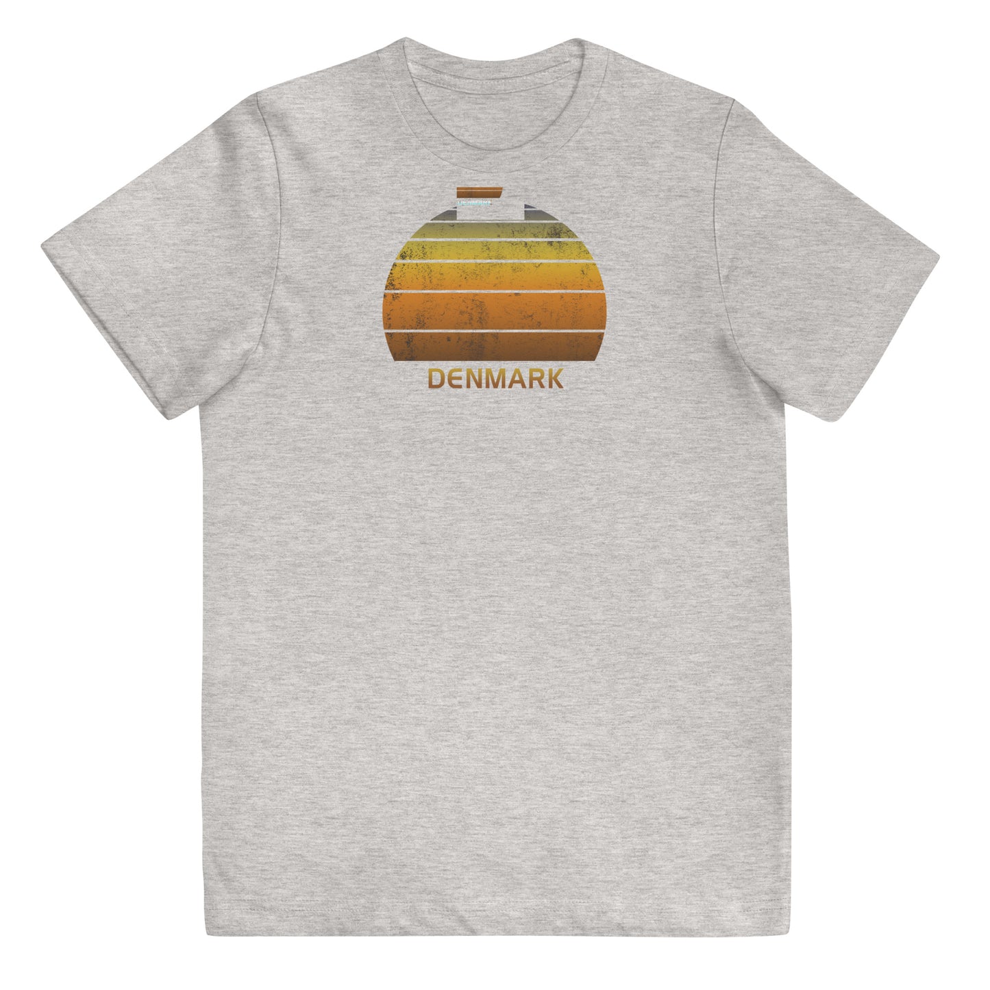 Retro Denmark Vintage Sunset Vacation Souvenir Youth Jersey T-Shirt