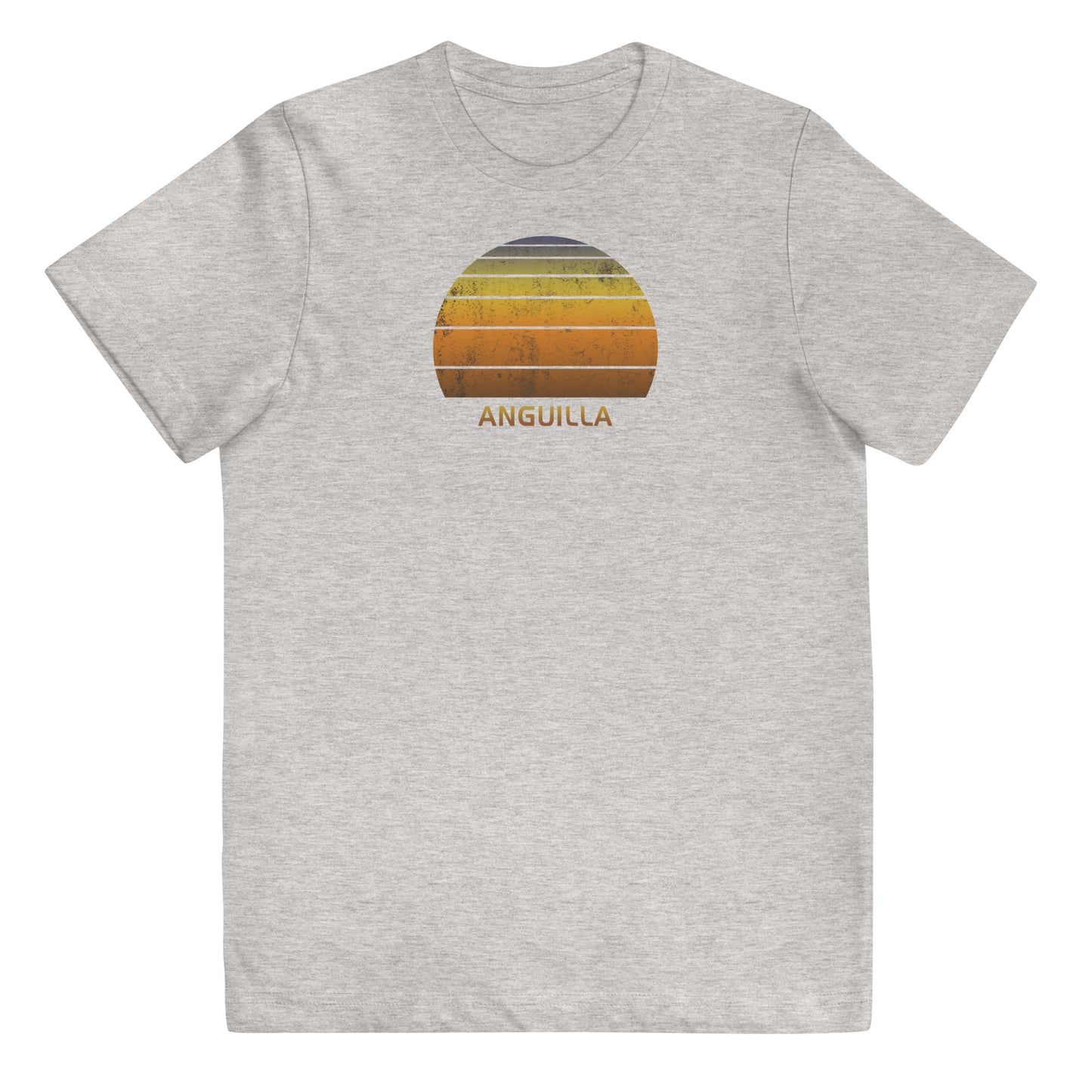 Retro Anguilla Vintage Sunset Vacation Souvenir Youth Jersey T-Shirt