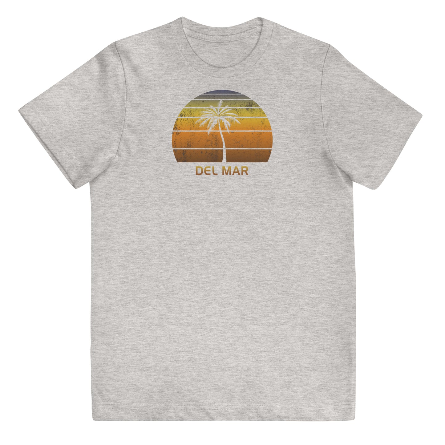 Retro Del Mar California Vintage Sunset Beach Vacation Souvenir Youth Jersey T-Shirt