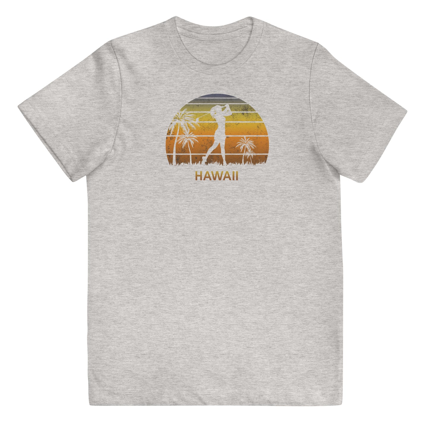 Retro Hawaii Women's Golf Golfing Fan Golfer Gift Youth Jersey T-Shirt