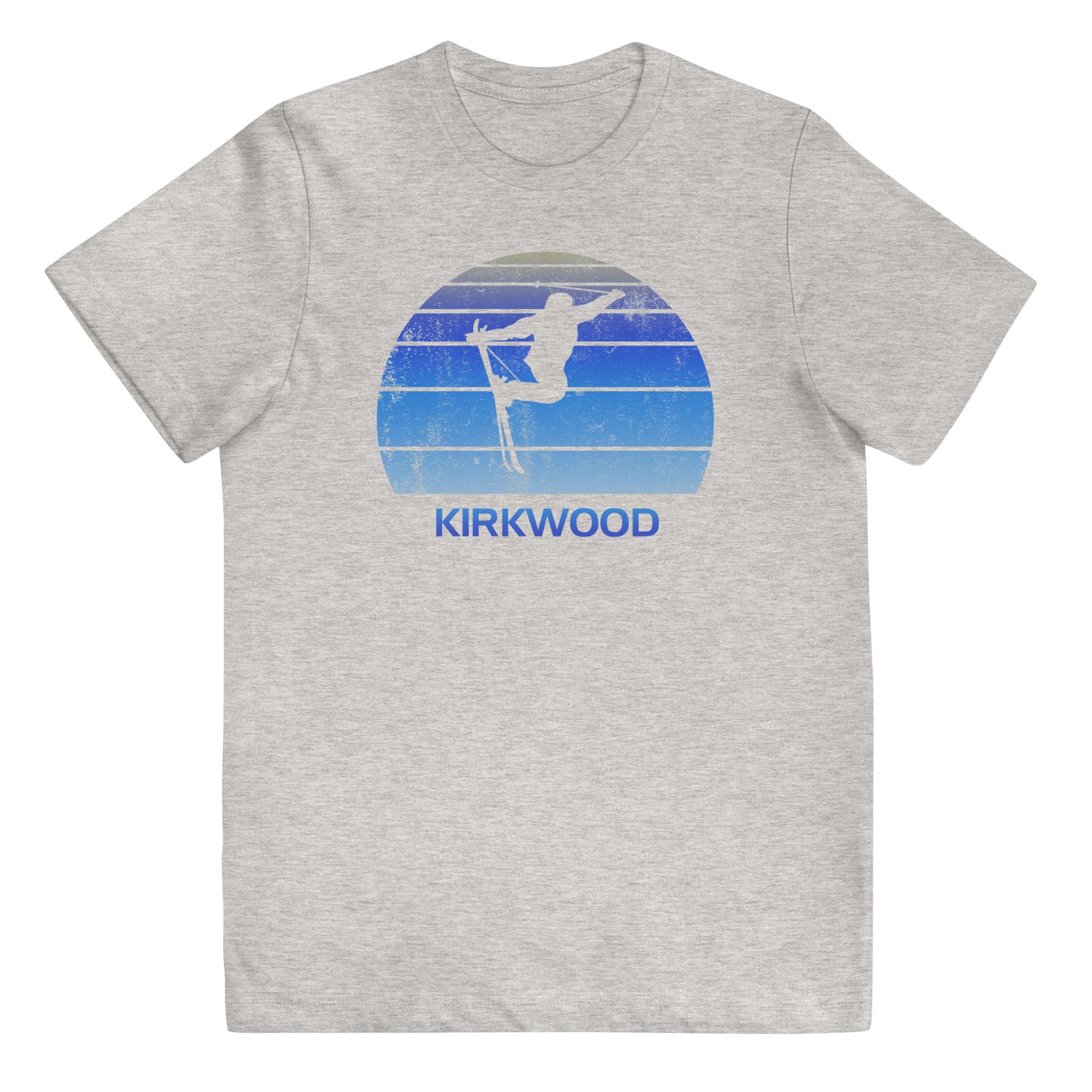 Retro Kirkwood Lake Tahoe California Ski Fan Skier Gift Skiing Vintage Cool Youth Jersey T-Shirt