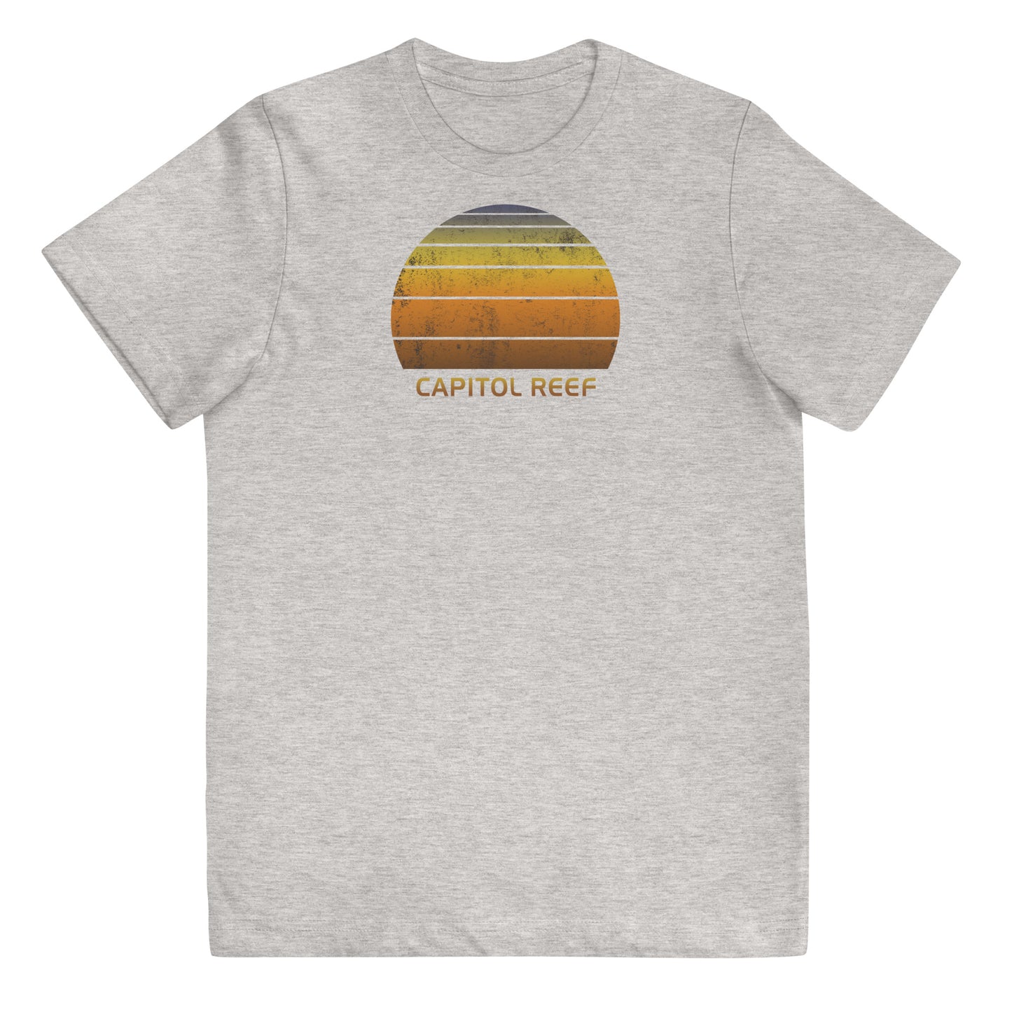 Retro Capitol Reef National Park Youth Jersey T-Shirt Vintage Sunset Vacation Souvenir