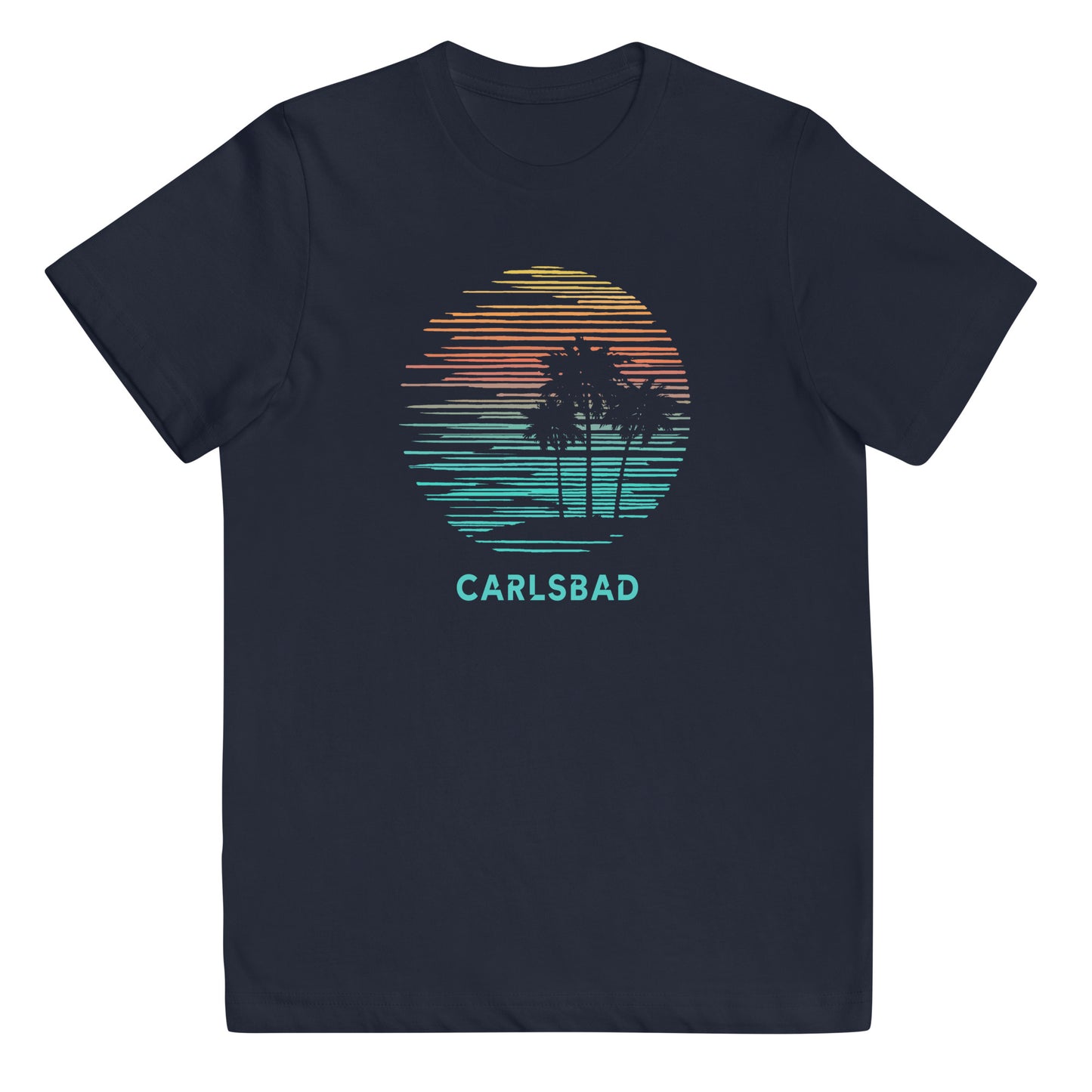 Carlsbad California Cool Souvenir Vacation Artistic Youth Jersey T-Shirt