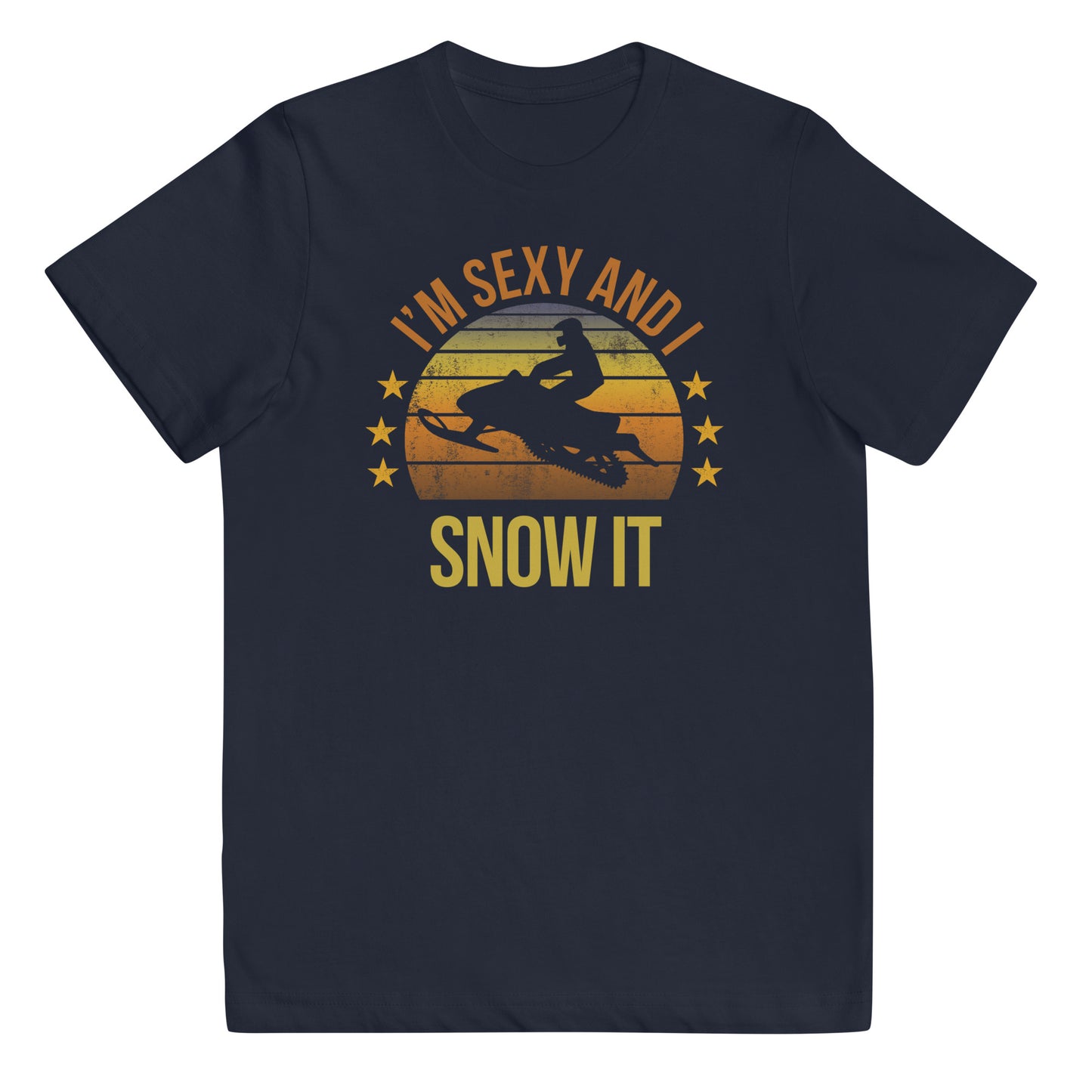 Funny Snow Mobile Fan Snowmobile Quote Joke Sarcastic Phrase Youth Jersey T-Shirt