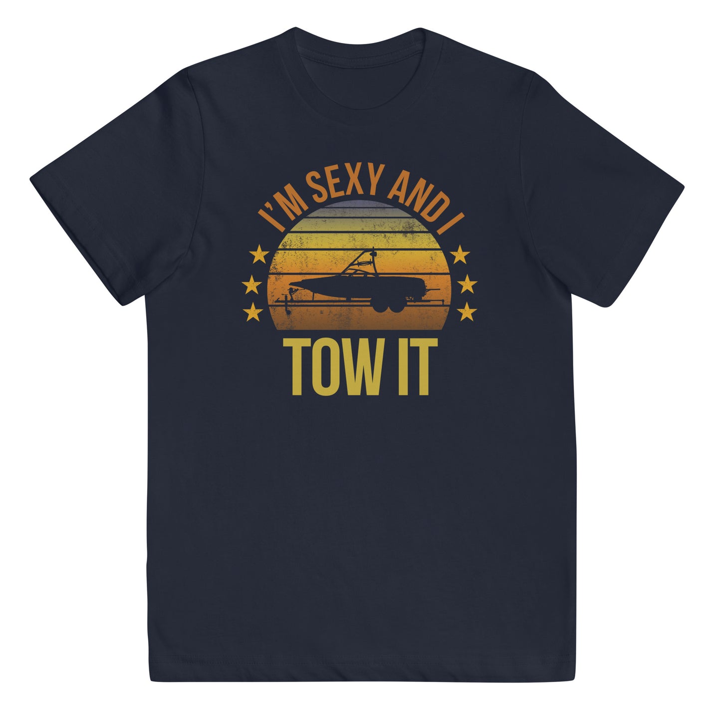 Funny Boater Boating Fan Lover Quote Joke Sarcastic Phrase Youth Jersey T-Shirt