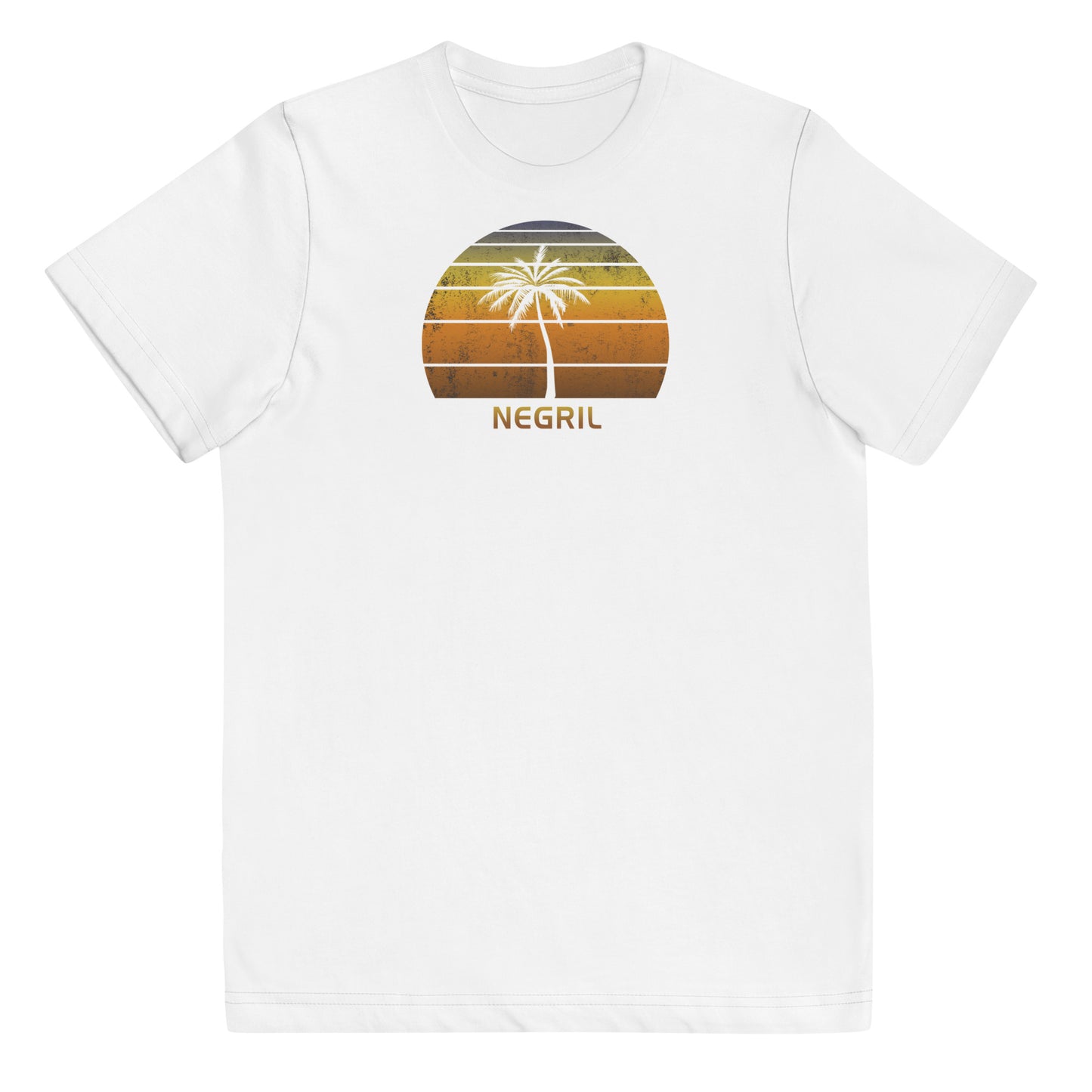 Retro Negril Jamaica Vintage Sunset Beach Vacation Souvenir Youth Jersey T-Shirt