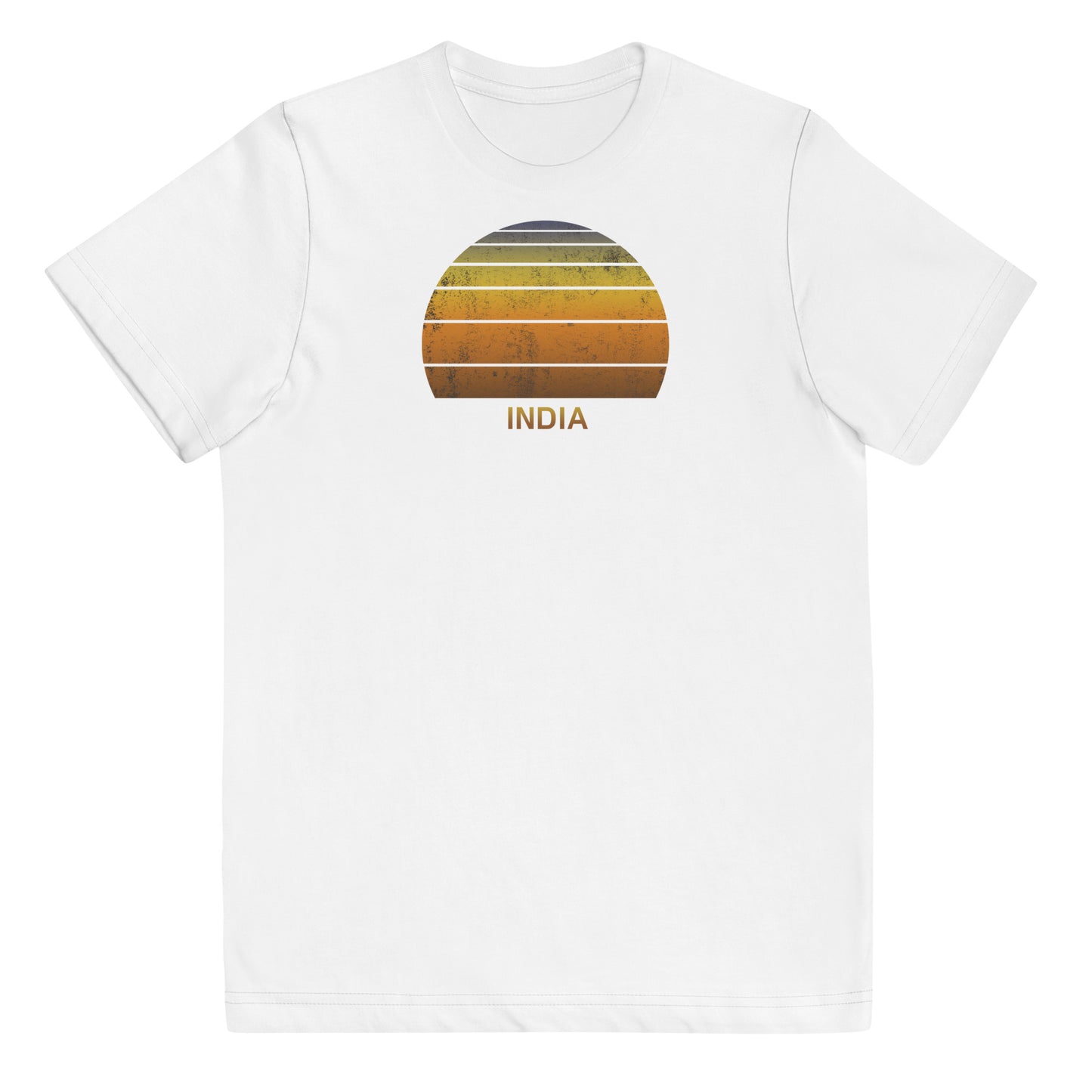 Retro India Vintage Sunset Vacation Souvenir Youth Jersey T-Shirt