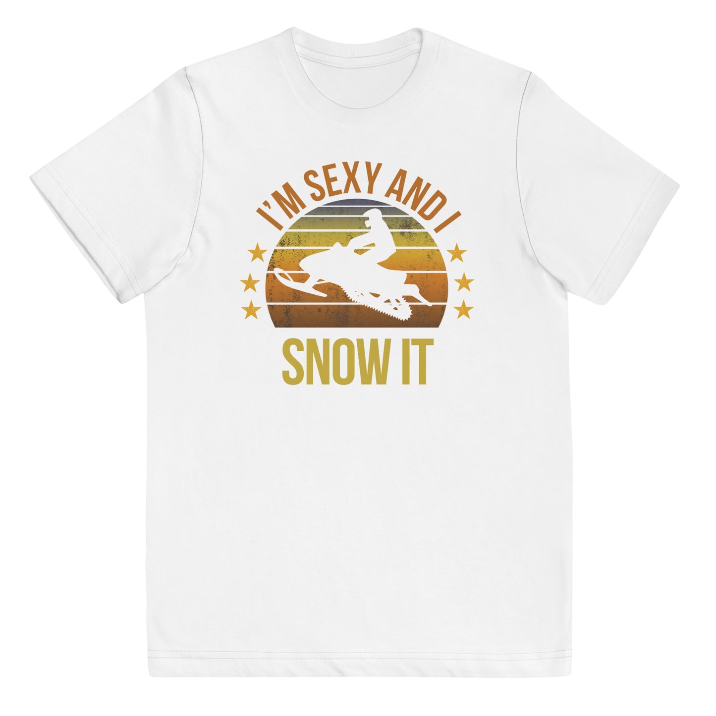 Funny Snow Mobile Fan Snowmobile Quote Joke Sarcastic Phrase Youth Jersey T-Shirt