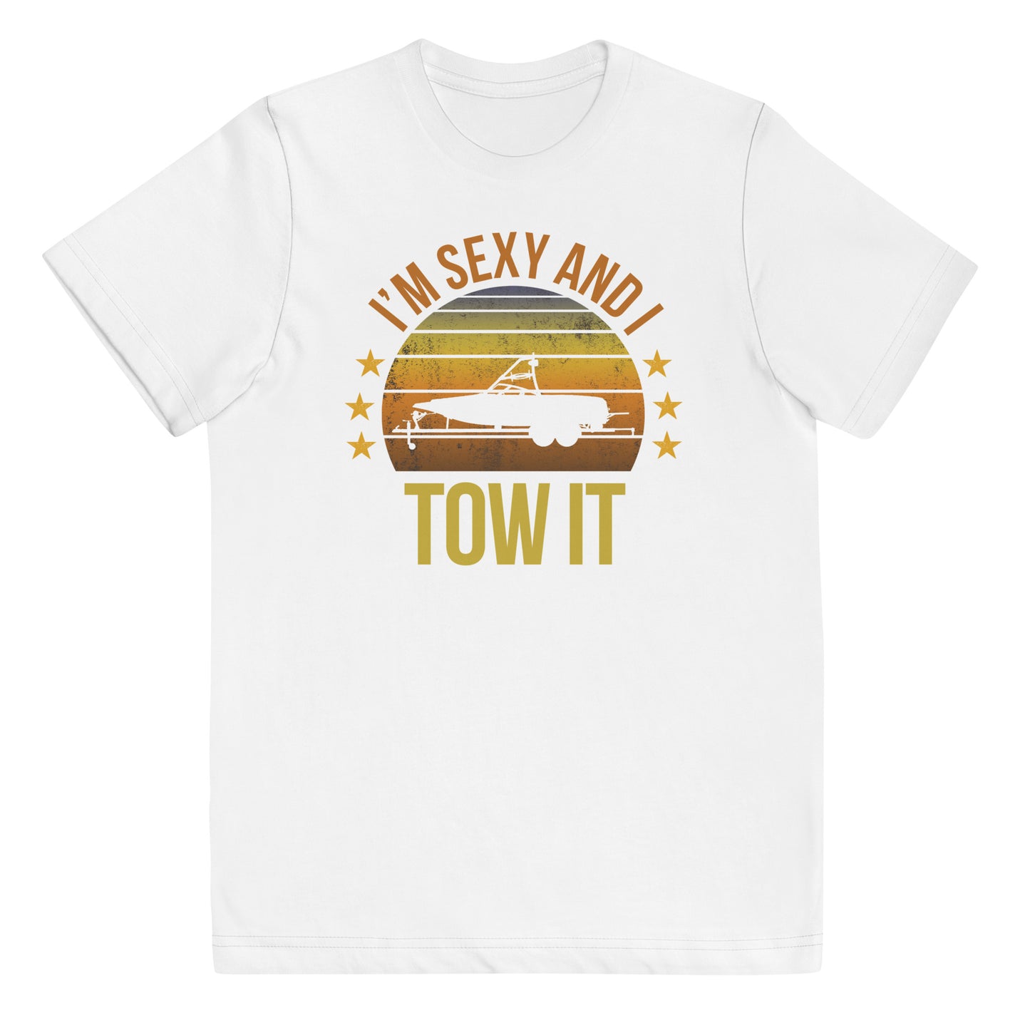 Funny Boater Boating Fan Lover Quote Joke Sarcastic Phrase Youth Jersey T-Shirt