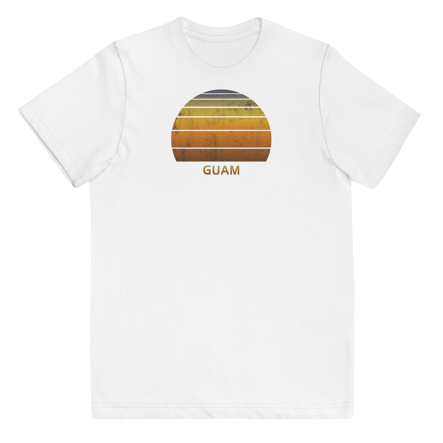 Retro Guam Vintage Sunset Vacation Souvenir Youth Jersey T-Shirt