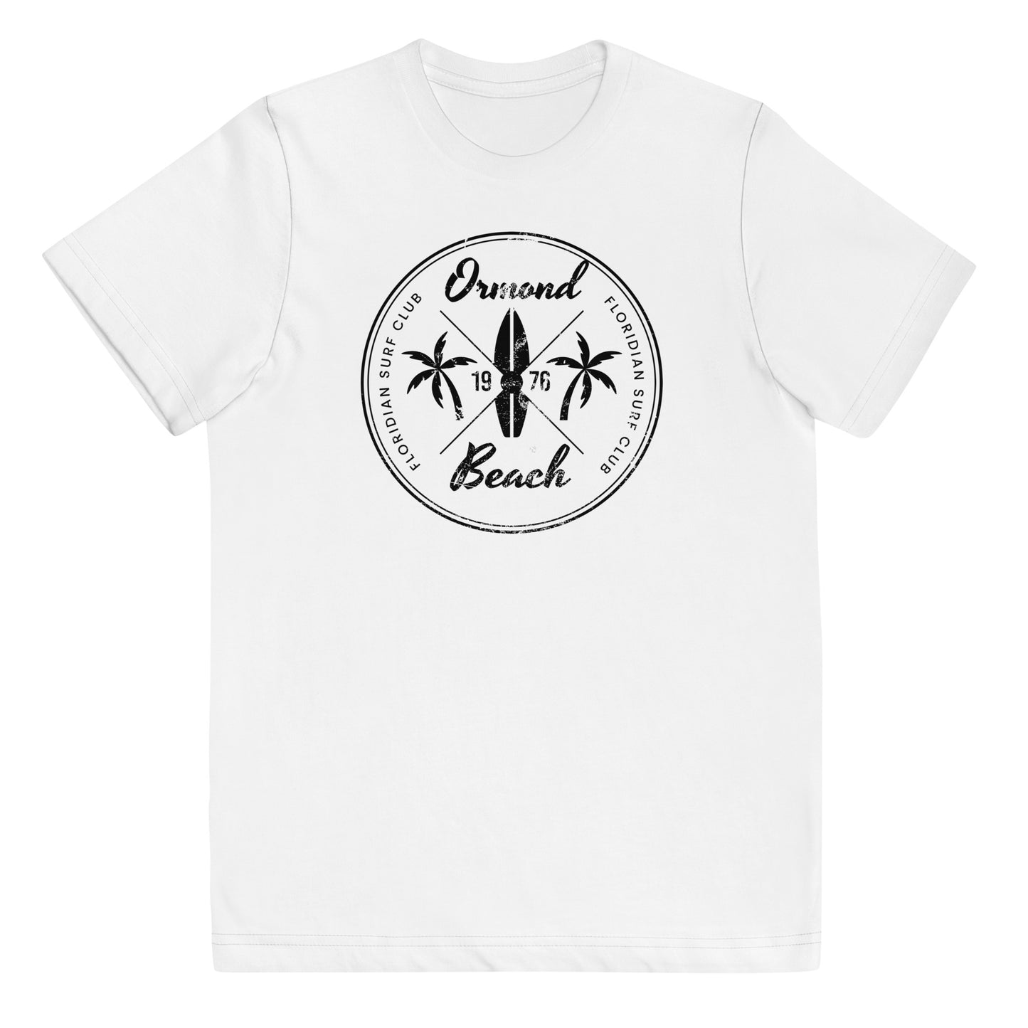 Retro Ormond Beach Florida Surfing Fan Vacation Souvenir Youth Jersey T-Shirt