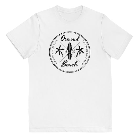 Retro Ormond Beach Florida Surfing Fan Vacation Souvenir Youth Jersey T-Shirt