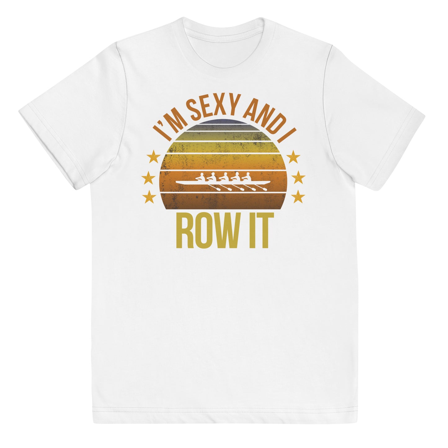 Funny Rowing Fan Row Athlete Team Quote Joke Sarcastic Youth Jersey T-Shirt