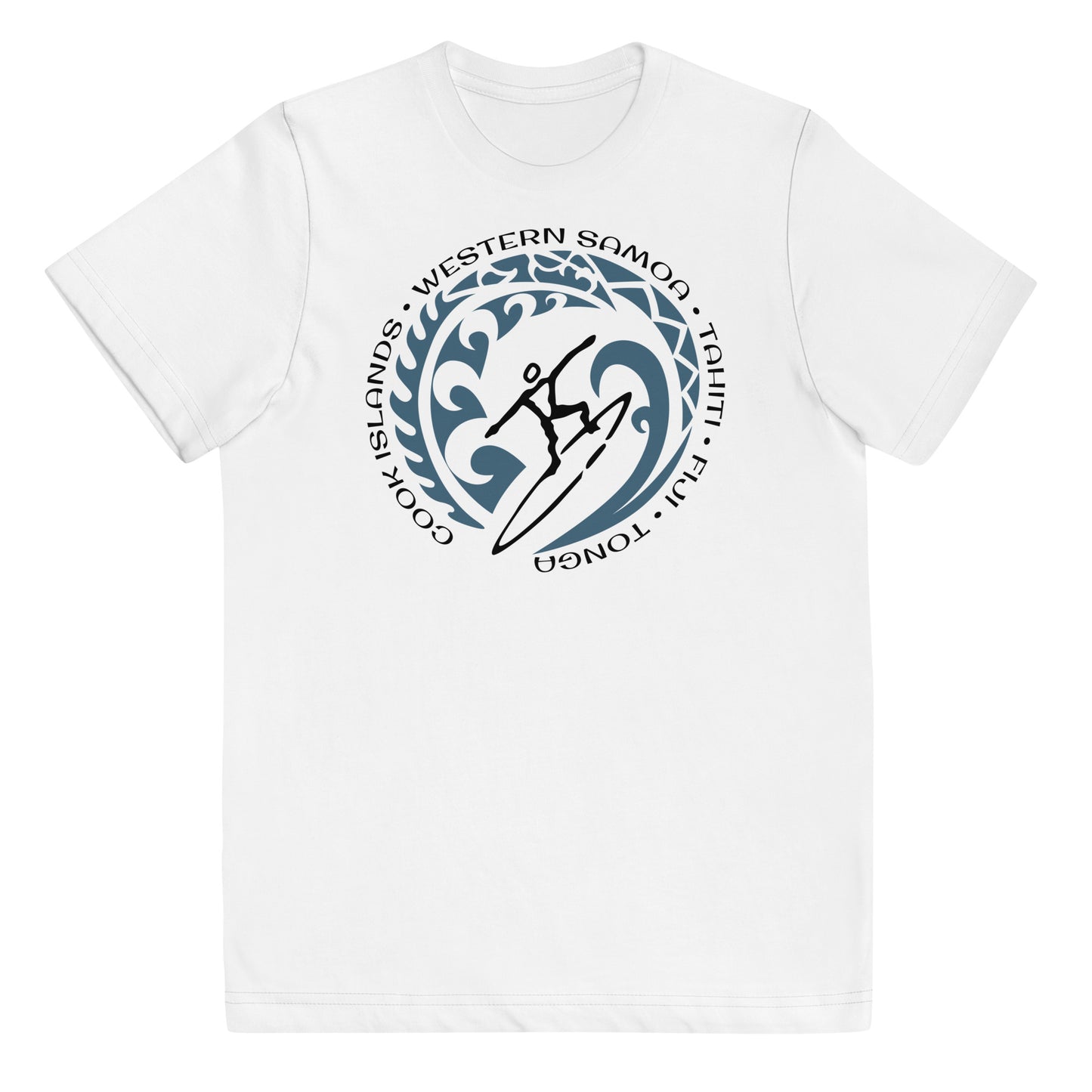 Pacific Islands Fiji Tonga Tahiti Ocean Youth Jersey T-Shirt Vintage Surfing Fan Lover