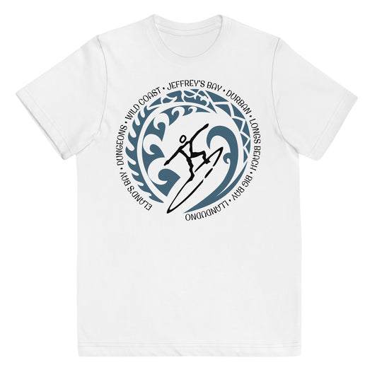 Vintage Surfing Fan South Africa Youth Jersey T-Shirt