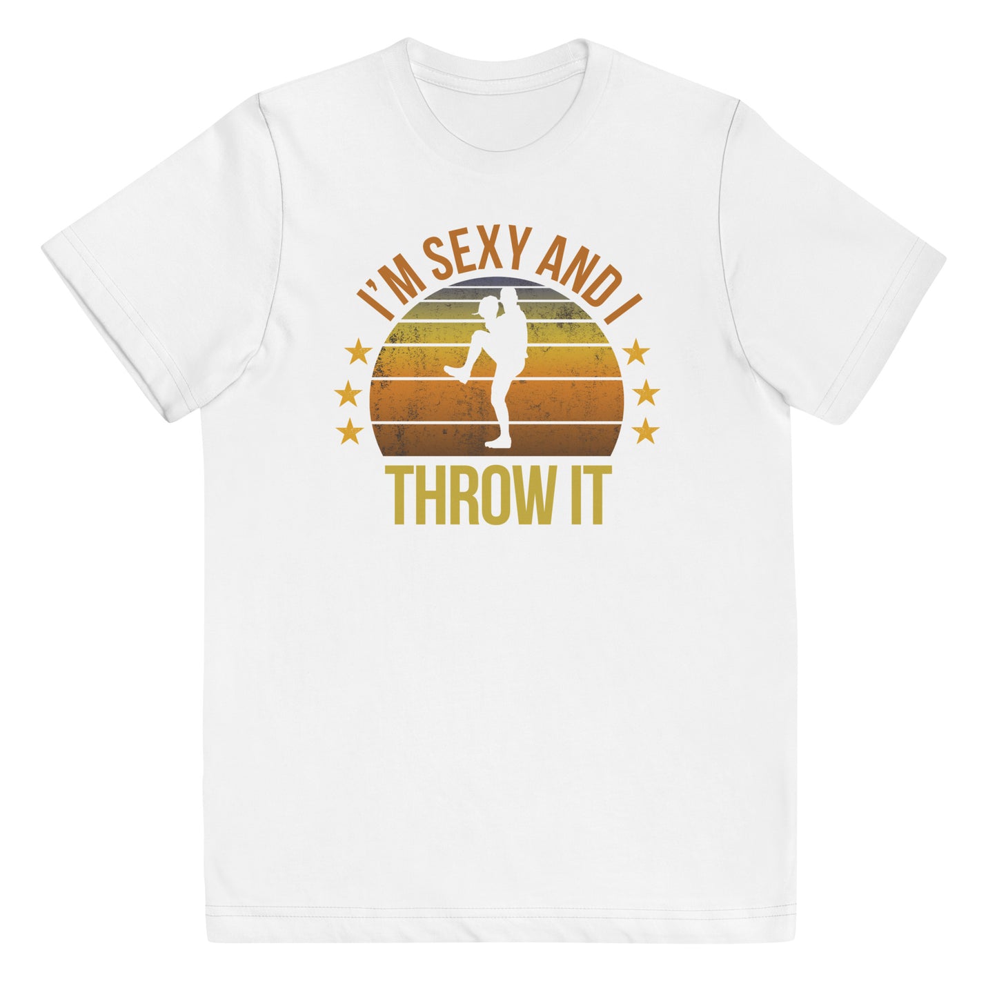 Funny Baseball Pitcher Fan Player Team Quote Joke Sarcastic Phrase Youth Jersey T-Shirt
