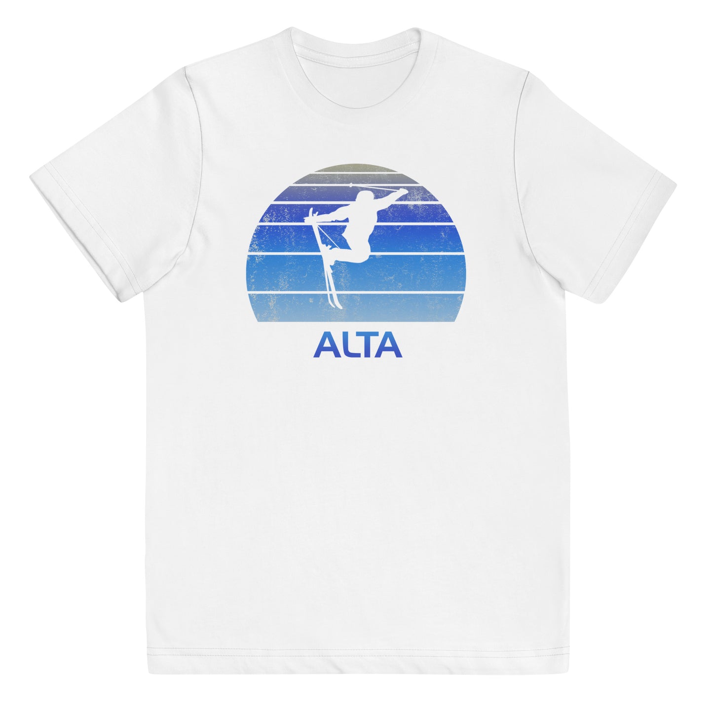 Retro Alta Utah Ski Fan Skier Gift Skiing Vintage Cool Youth Jersey T-Shirt