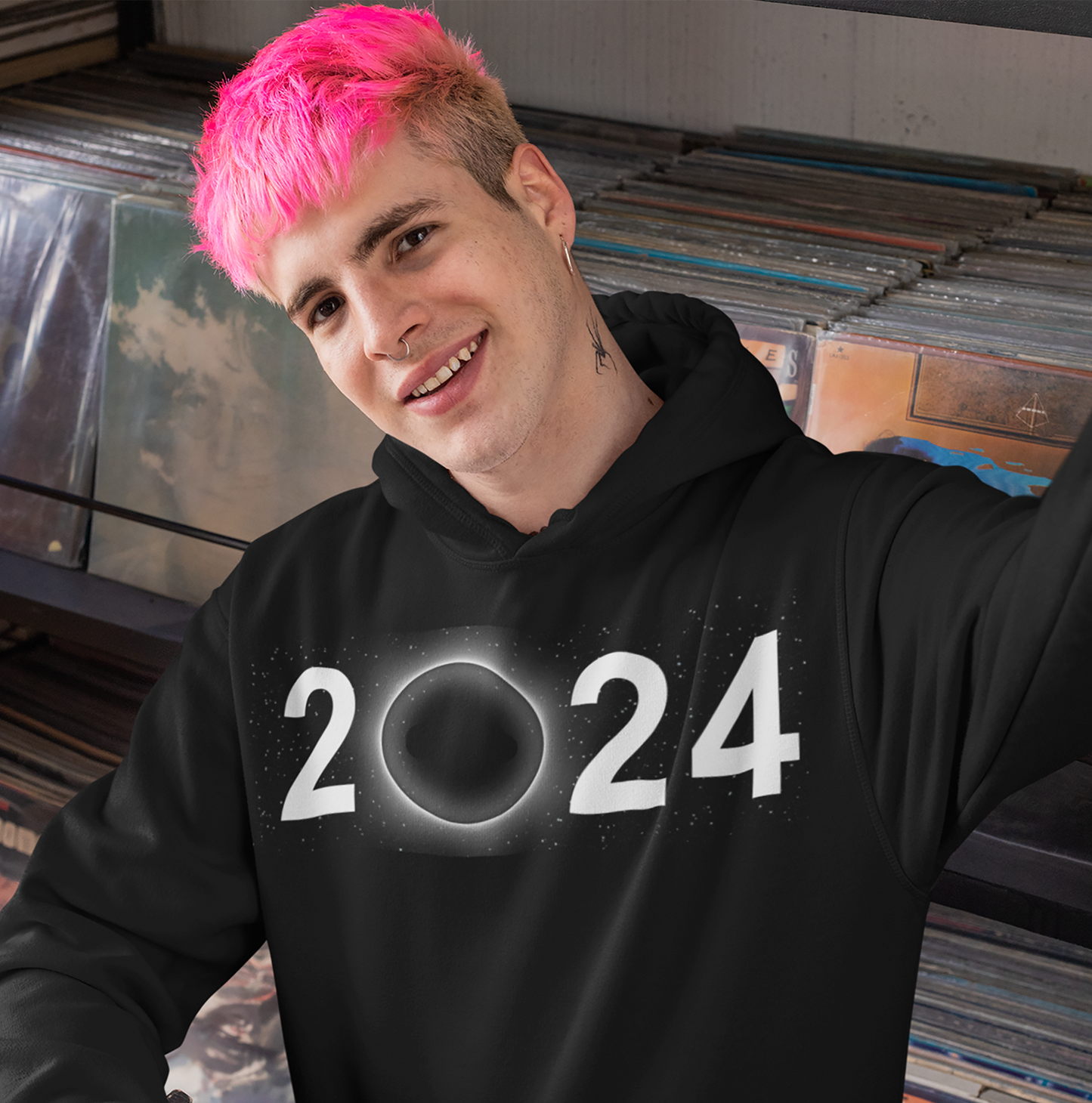 Eclipse 2024 Souvenir Unisex Hoodie Top Sweatshirt