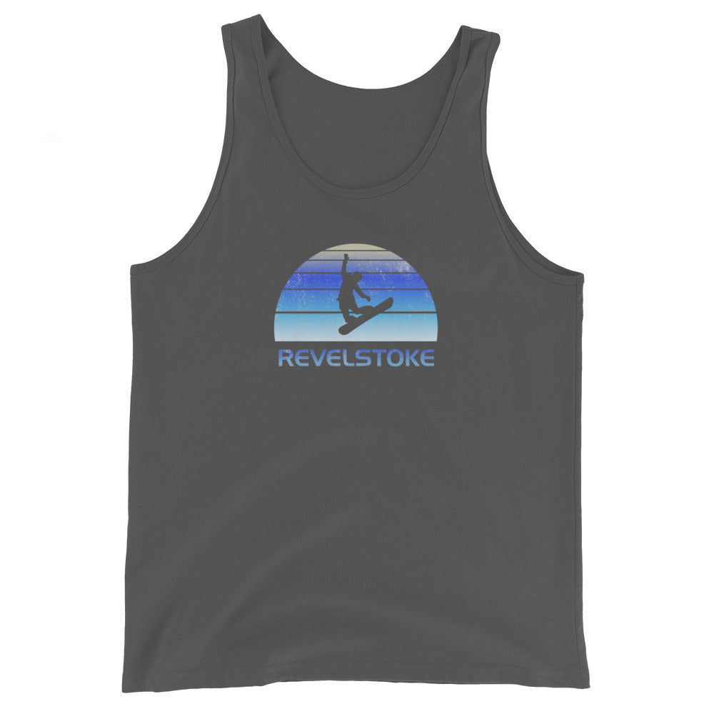 Vintage Revelstoke Canada Snowboard Fan Ski Cool Unisex Tank Top