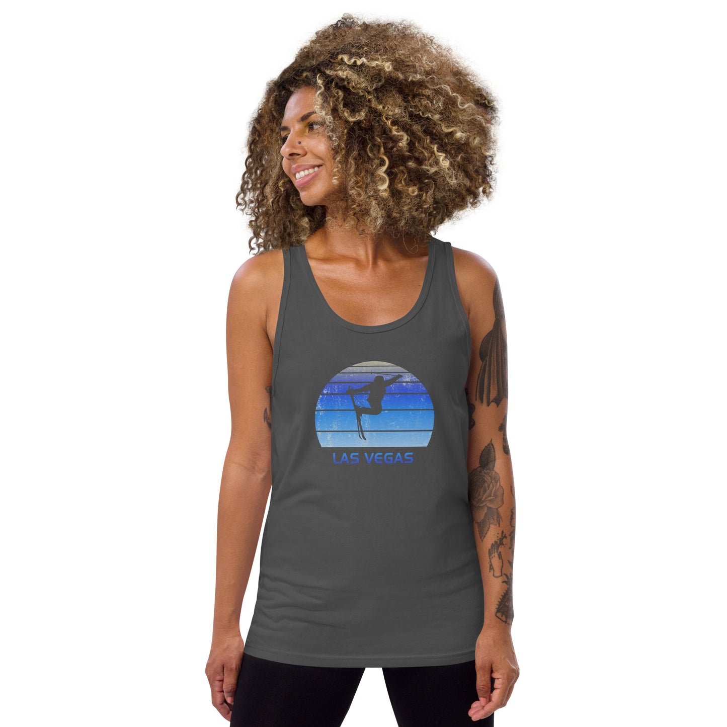 Funny Vintage Ski Las Vegas Nevada Unisex Tank Top