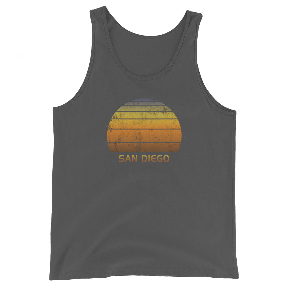 Retro San Diego California Vacation Souvenir Unisex Tank Top