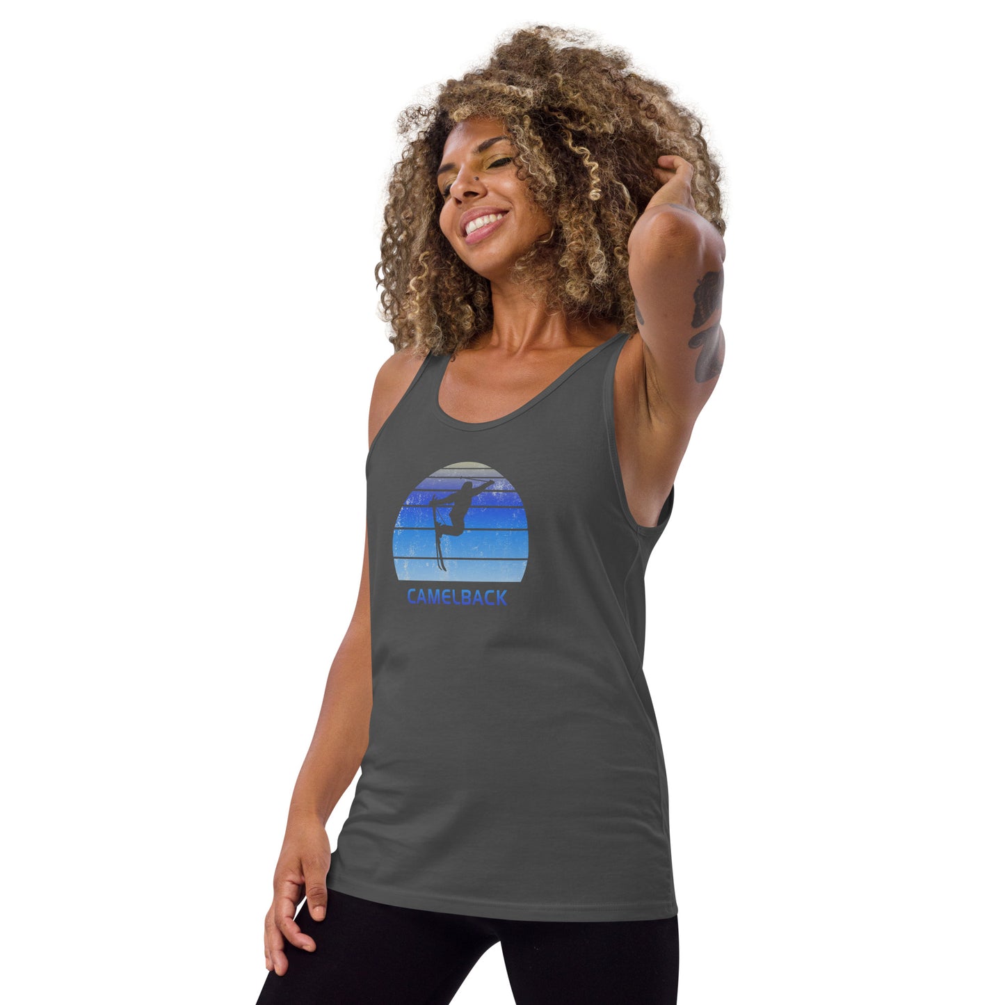 Funny Vintage Ski Camelback Arizona Unisex Tank Top